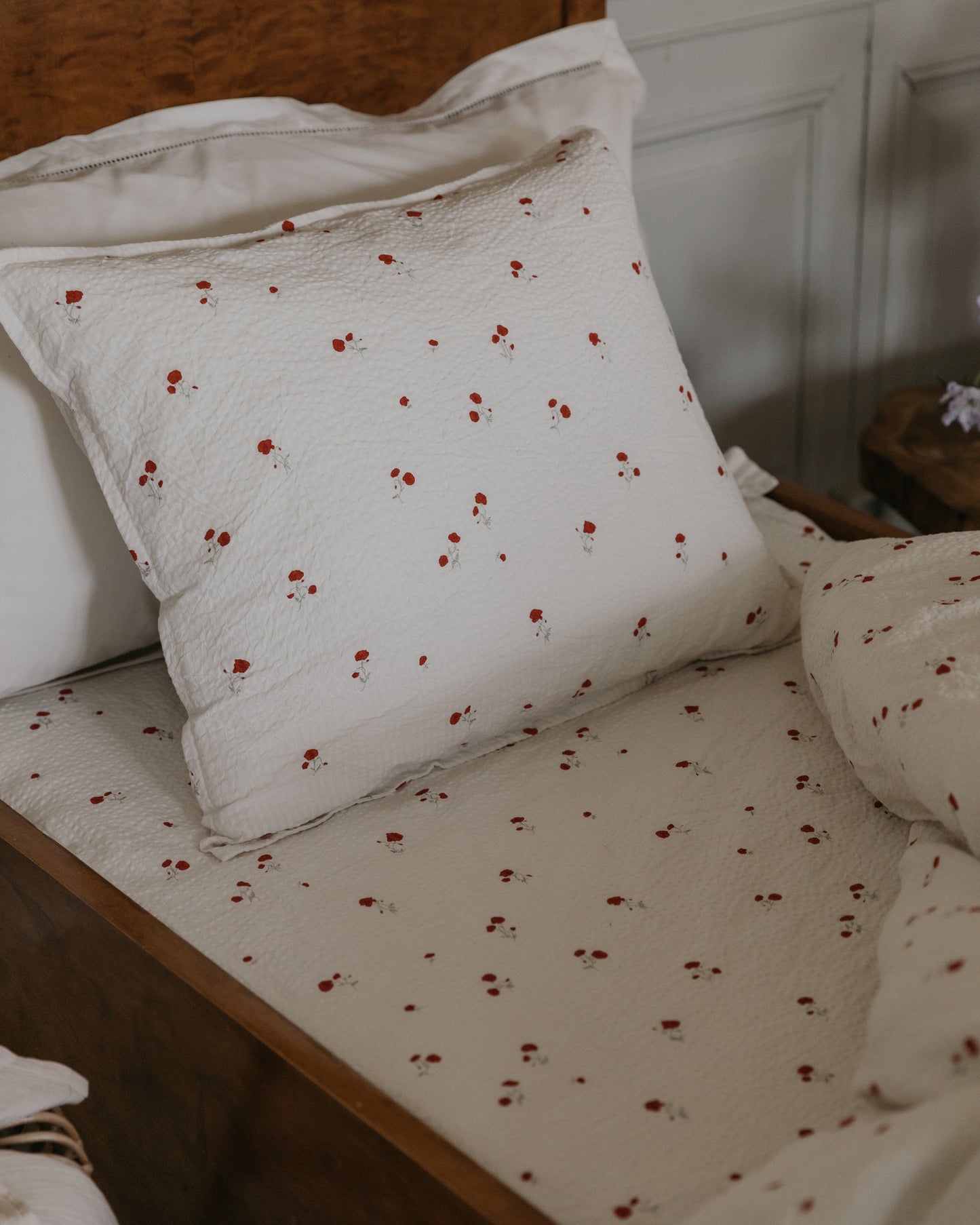 Seersucker Fitted Sheet Single