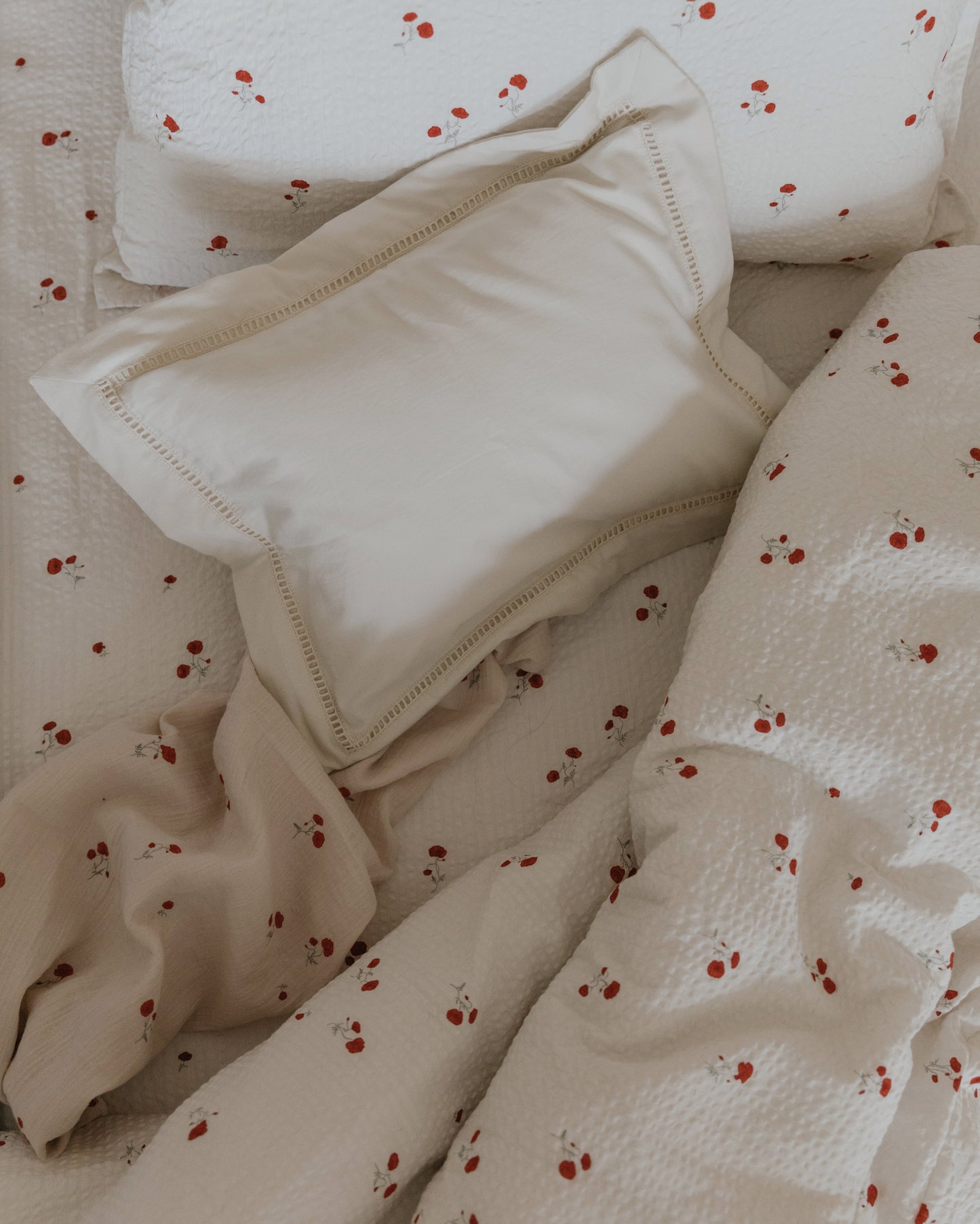 Seersucker Fitted Sheet Single