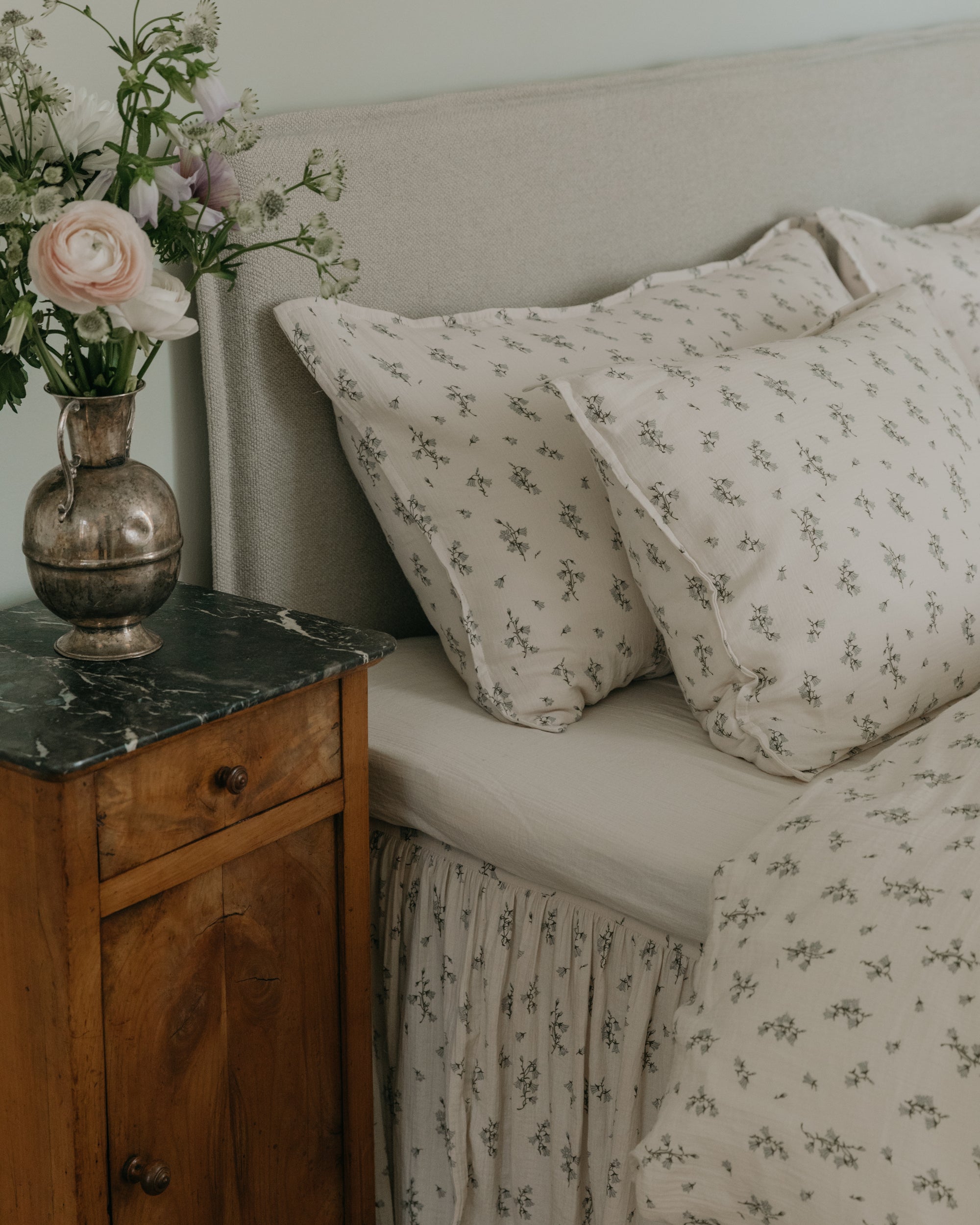 Muslin Fitted Sheet Double