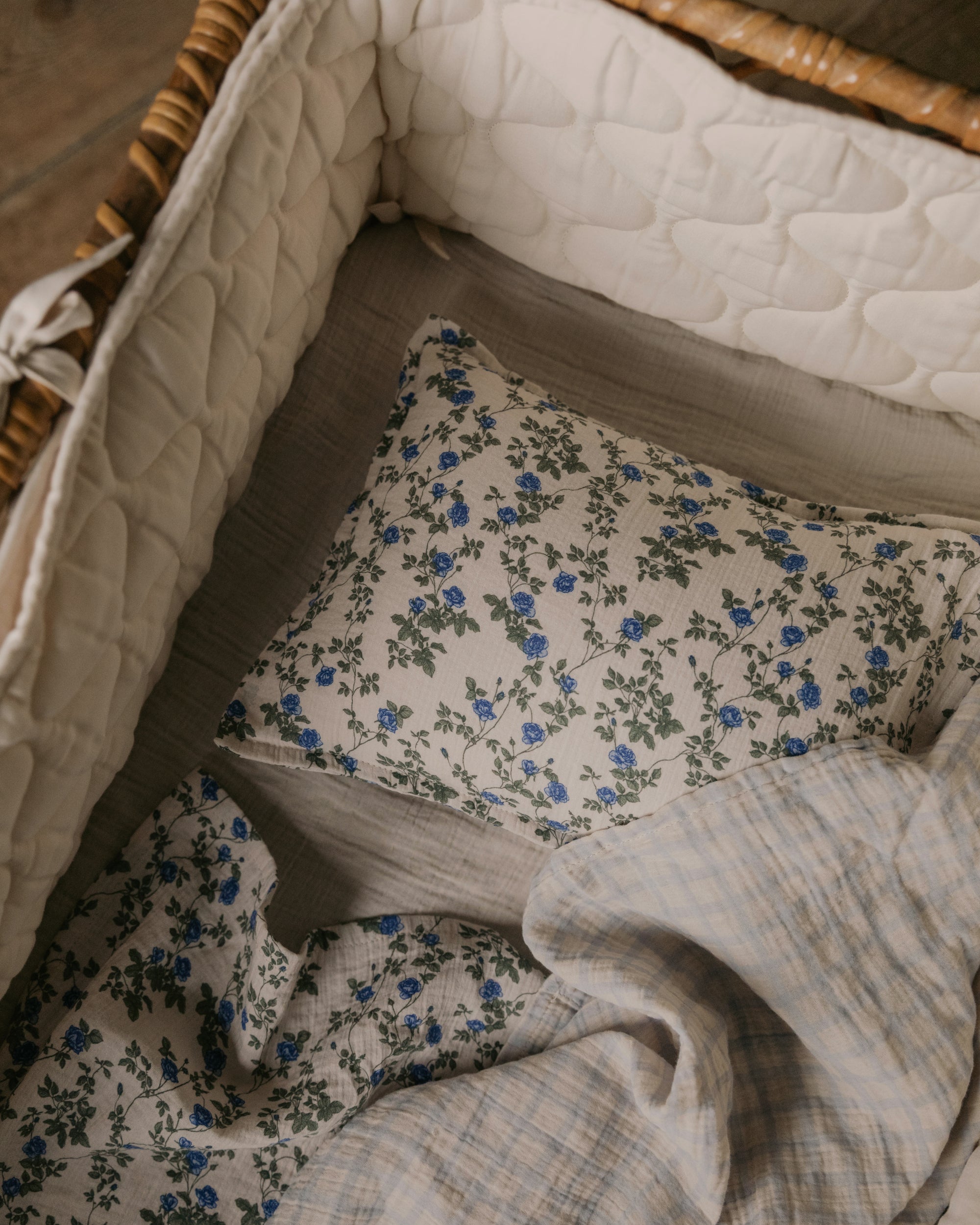 Satin Quilted Crib Bumper