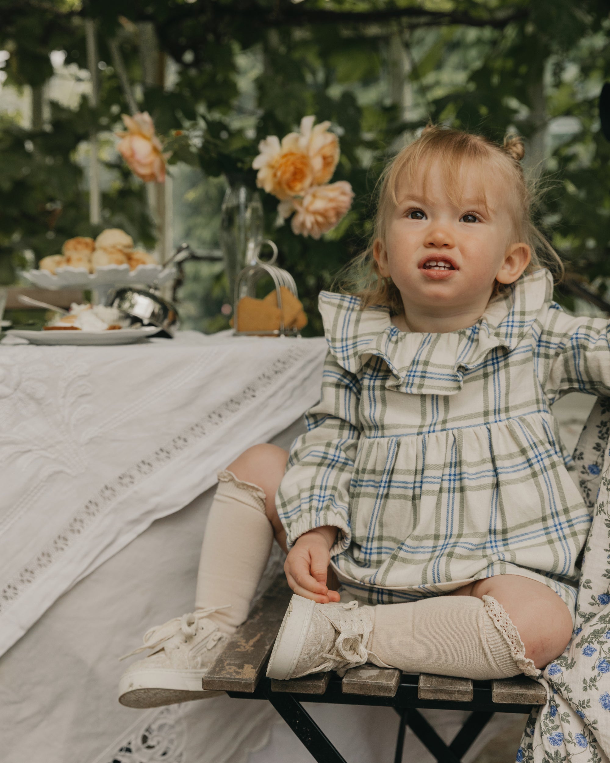  Image of Flannel Romper dress