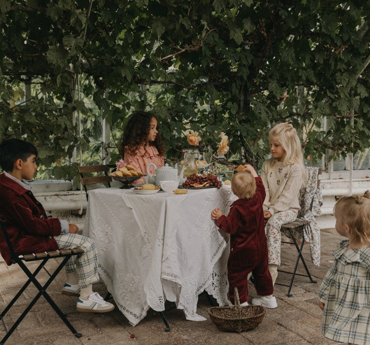 Kids enjoying an afternoon tea