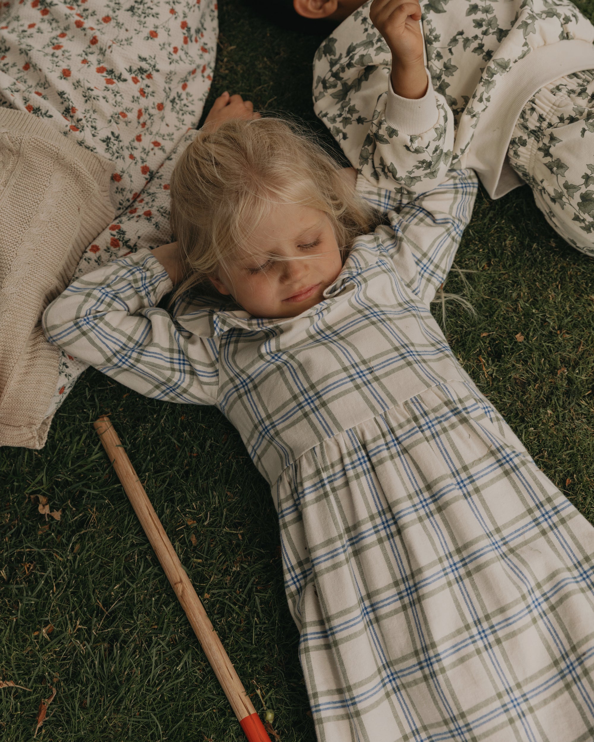 Flannel Long Sleeve Dress