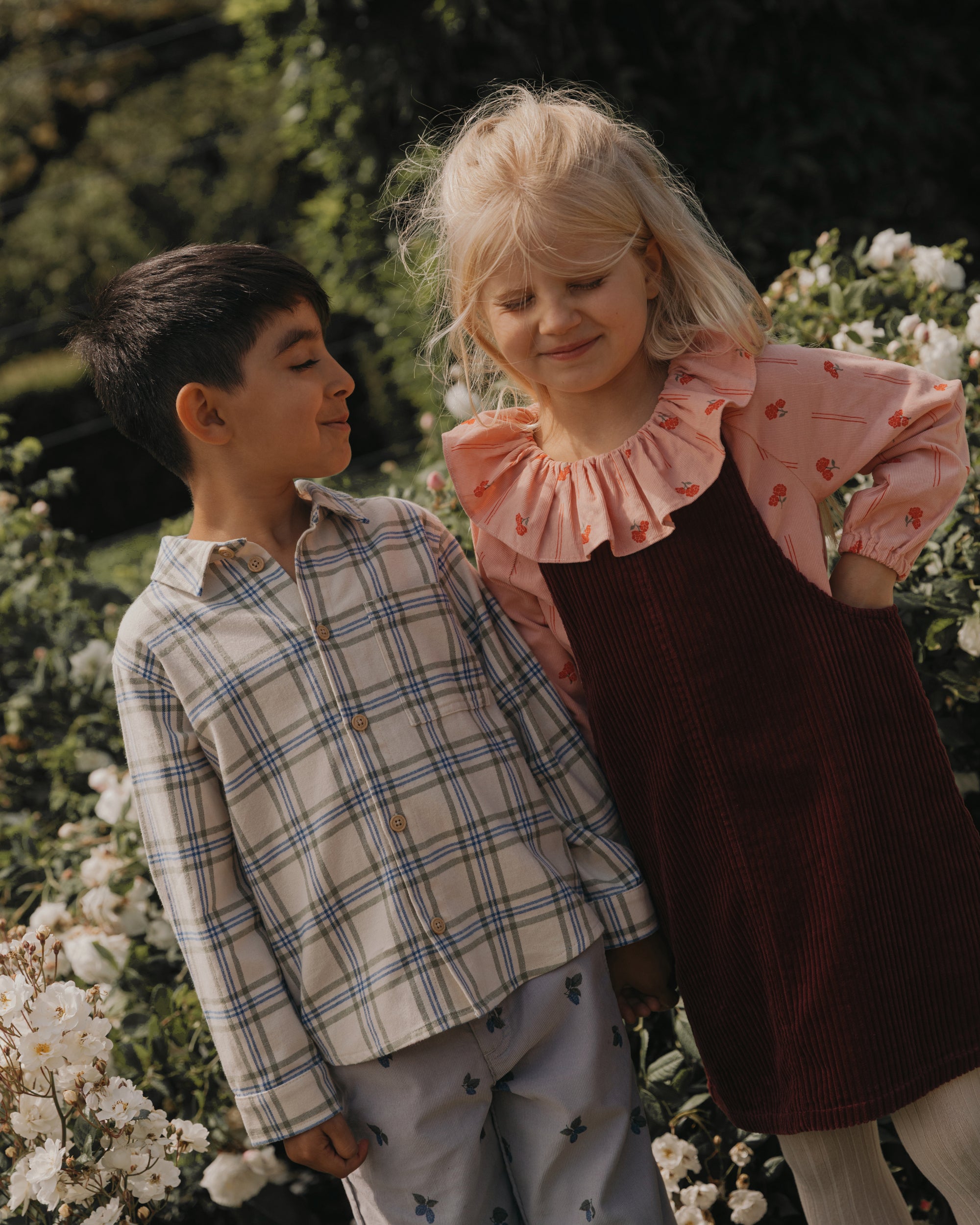  Image of Micro Corduroy Long Sleeve Blouse