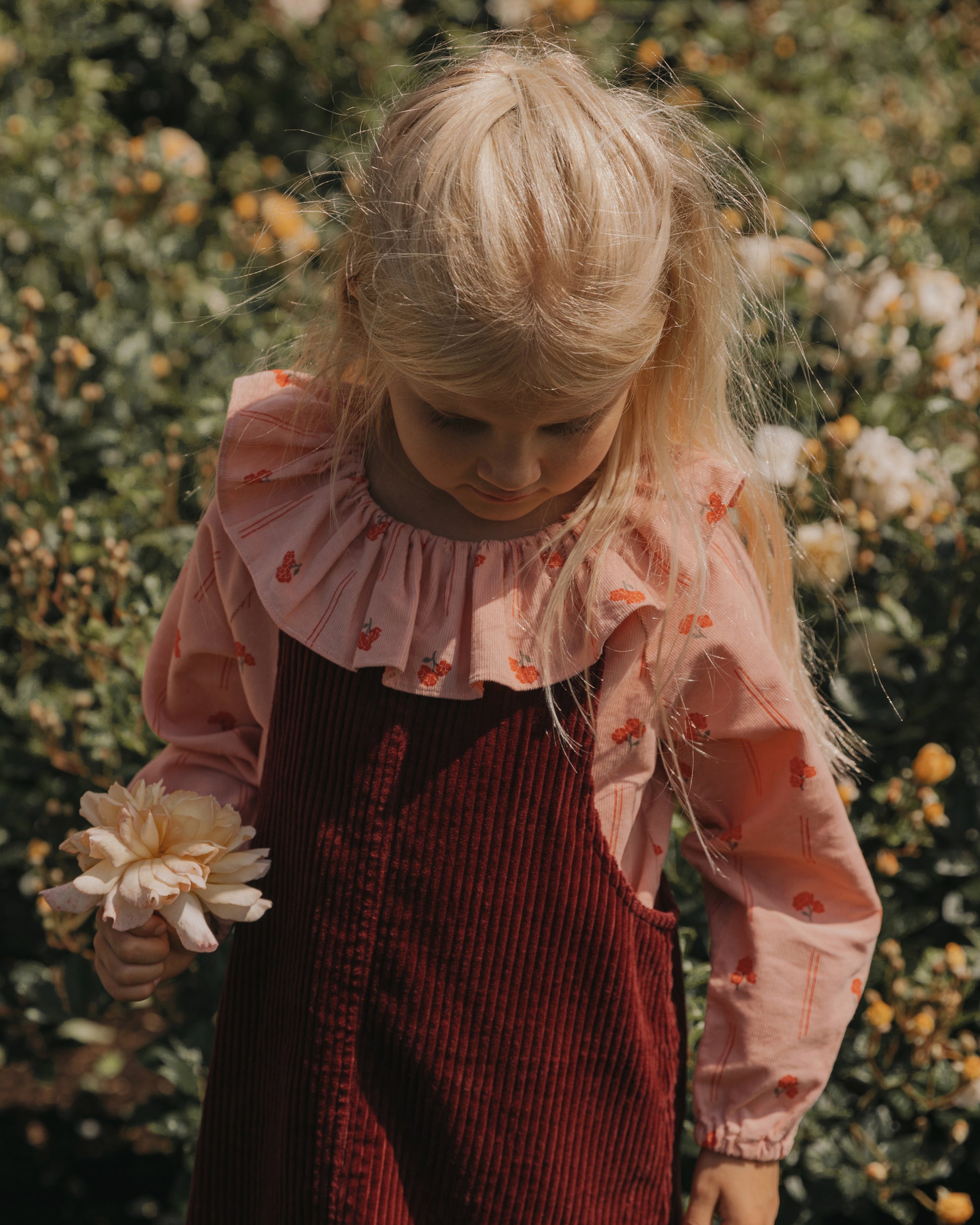  Image of Micro Corduroy Long Sleeve Blouse
