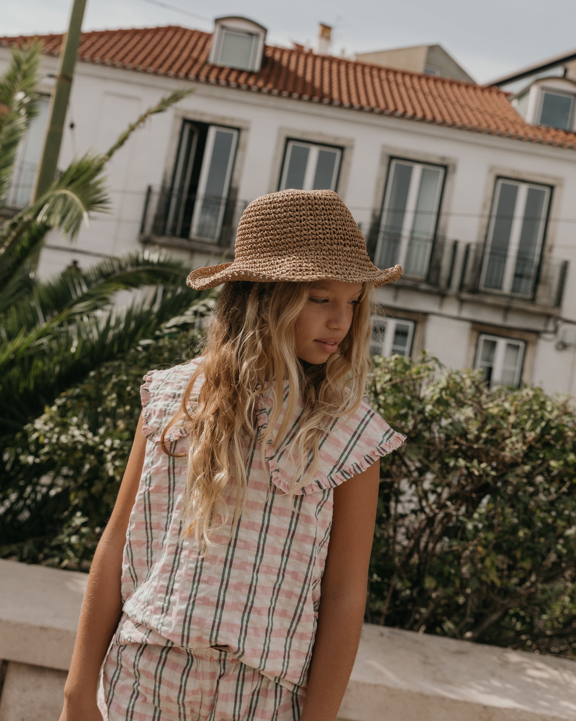  Image of Seersucker Collar Blouse