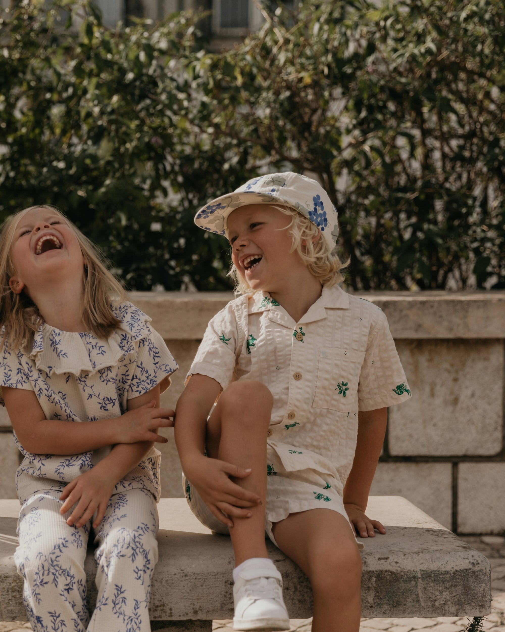 Kortärmad Skjorta i Bäckebölja
