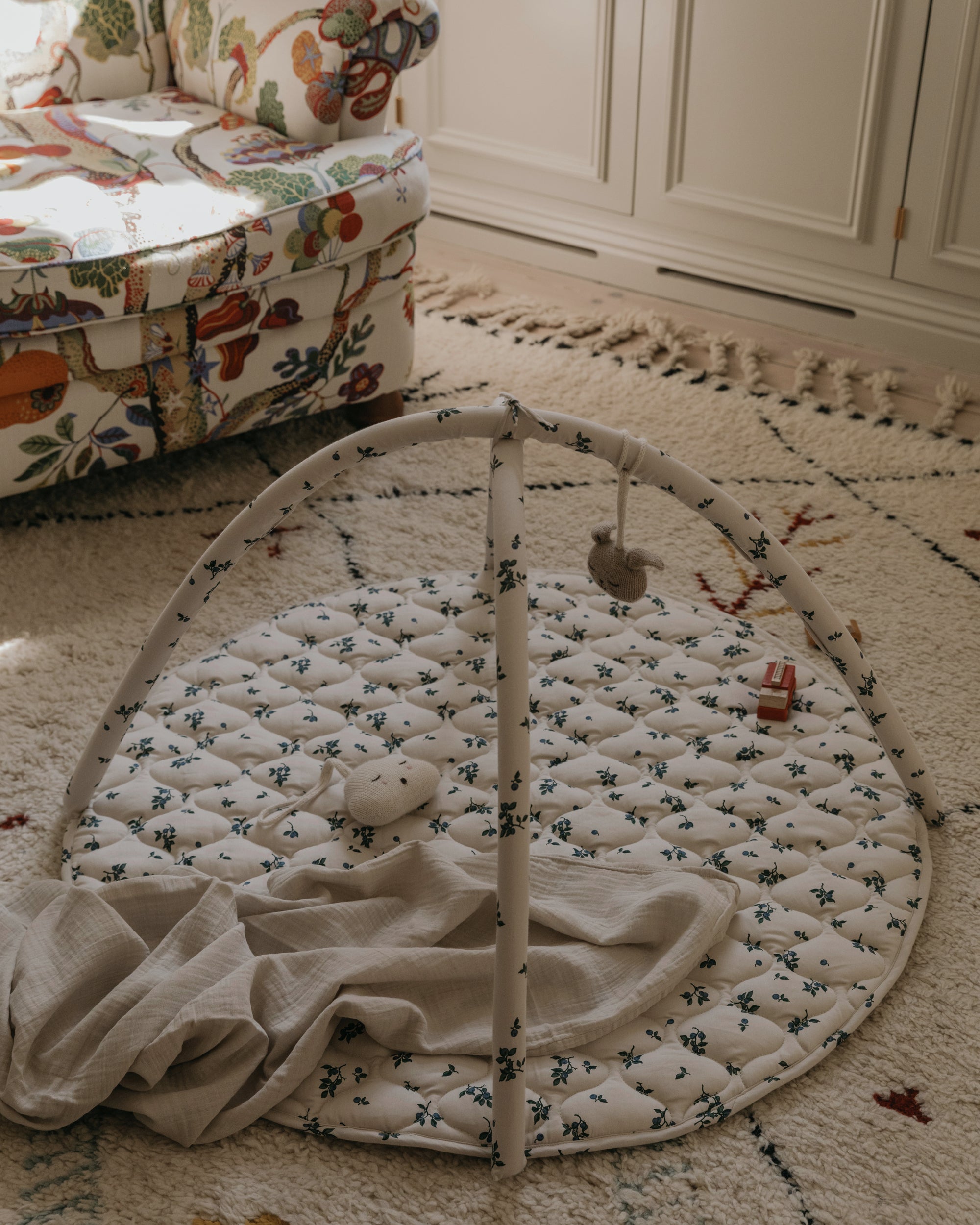  Image of Satin Quilted Activity Playmat