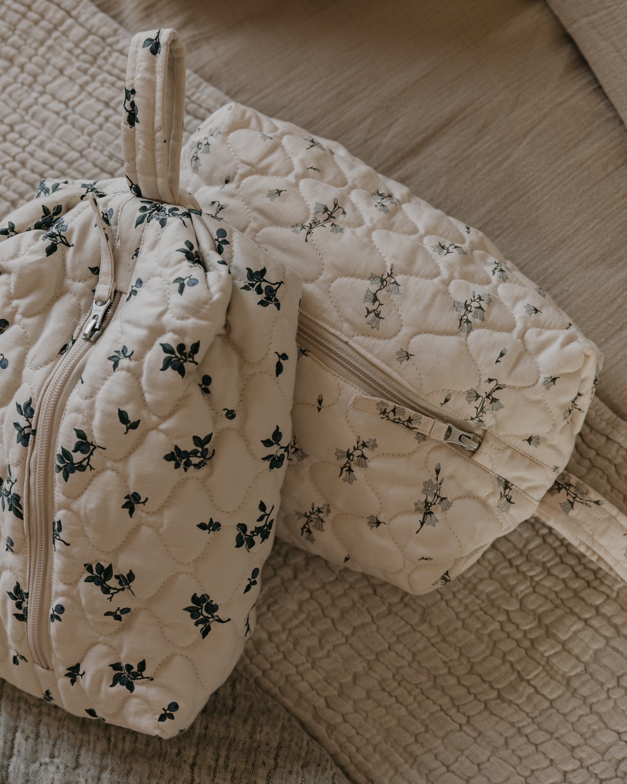 Satin Quilted Toiletry Bag Medium