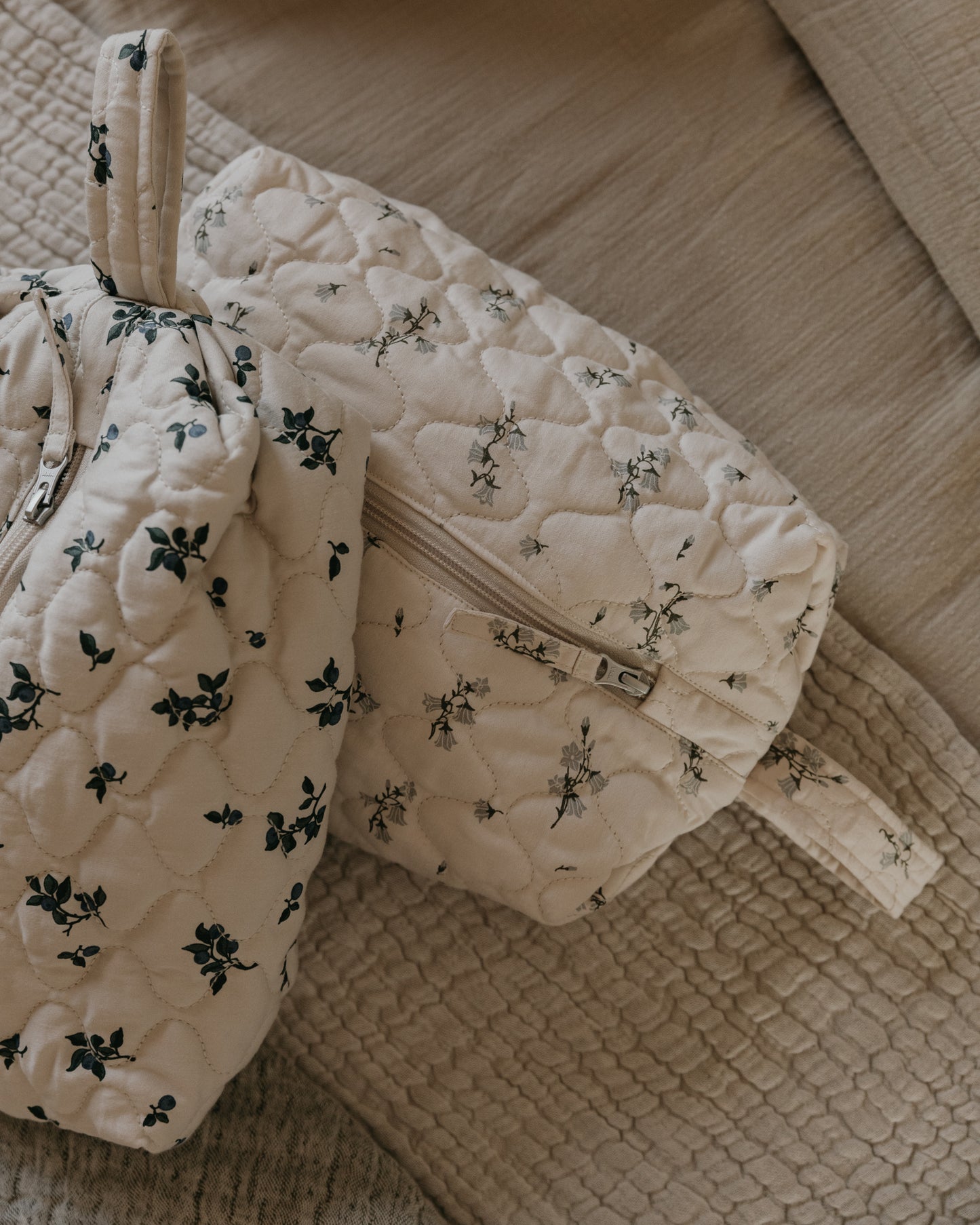 Satin Quilted Toiletry Bag Medium