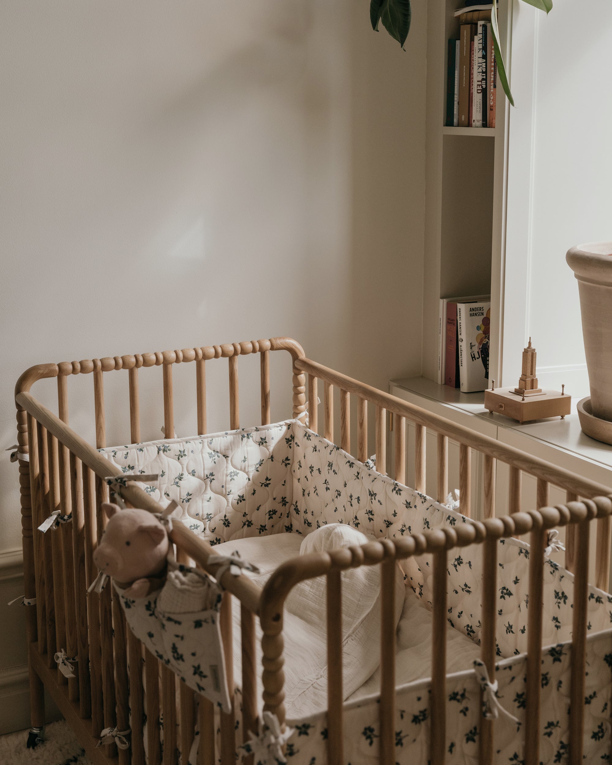 Satin Quilted Crib Bumper