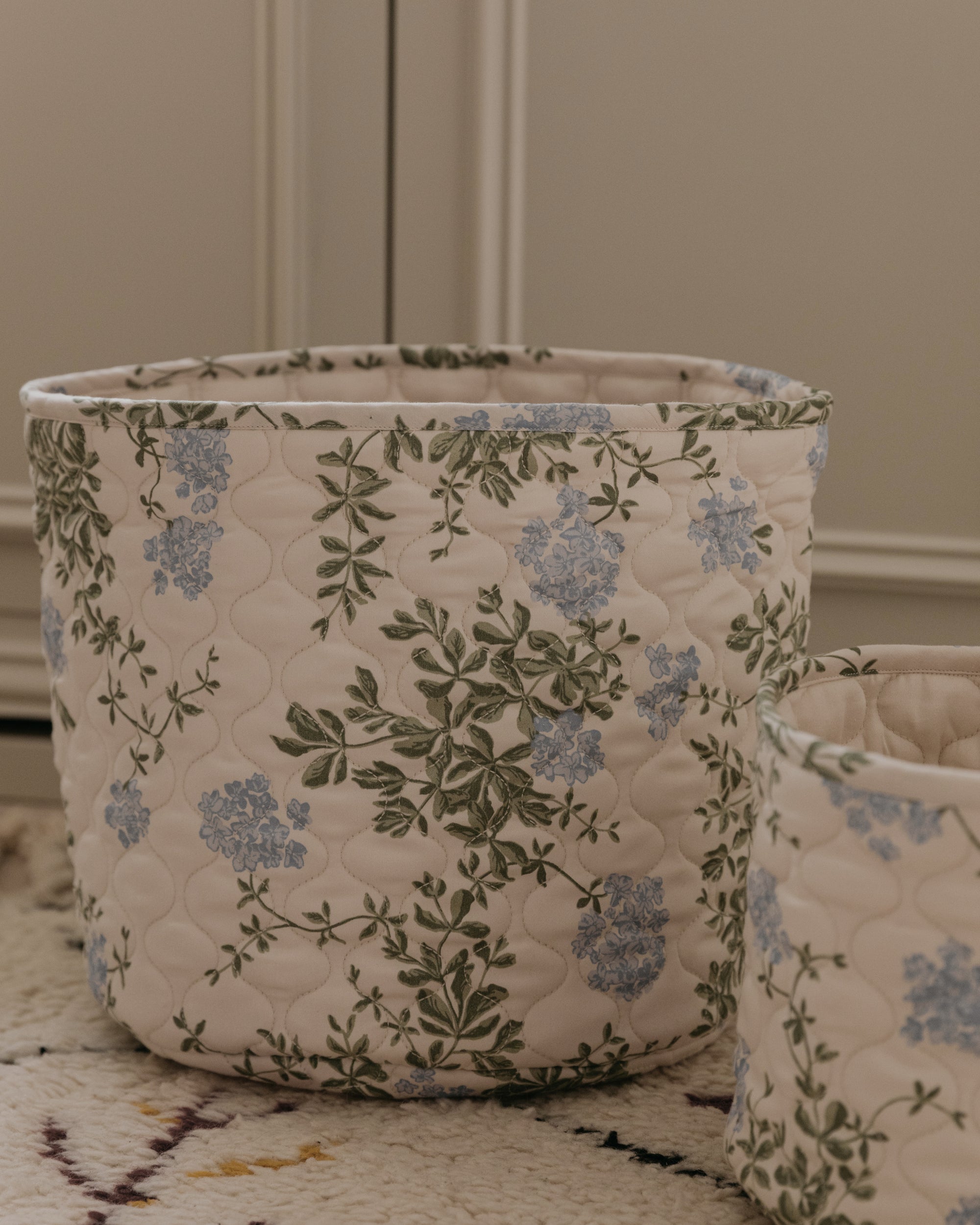  Image of Satin Quilted Basket