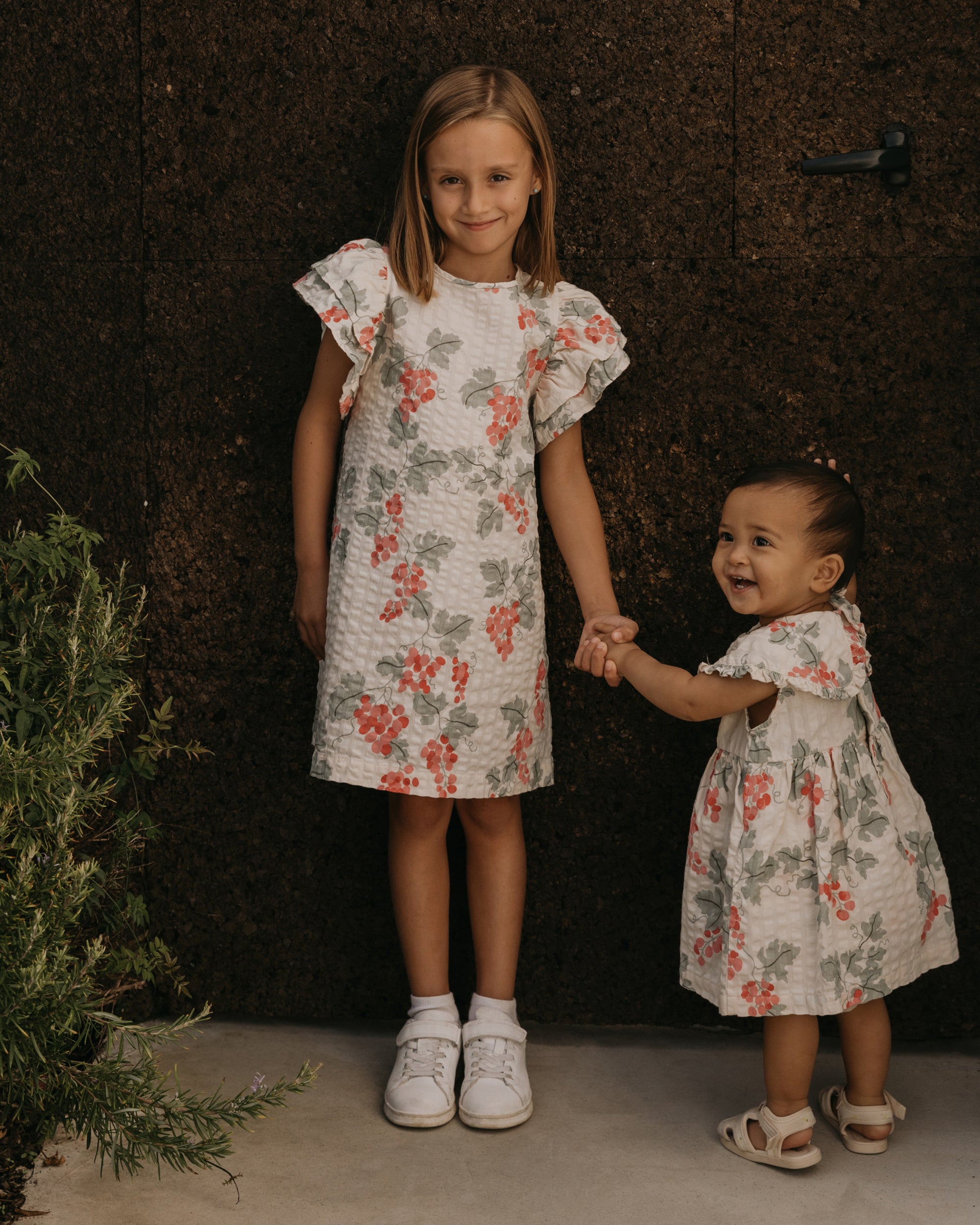  Image of Seersucker Collar Romper Dress
