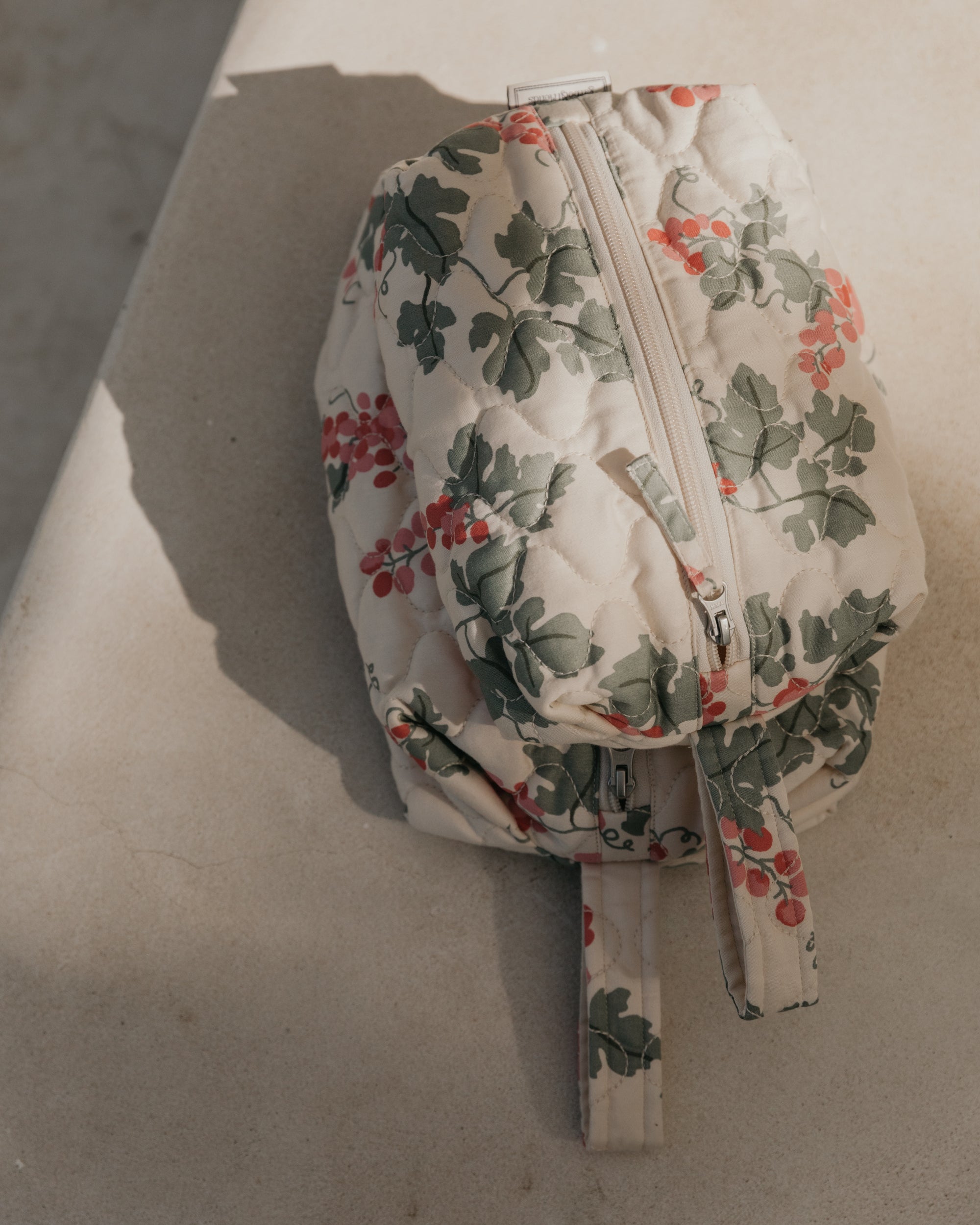  Image of Satin Quilted Toiletry Bag Small