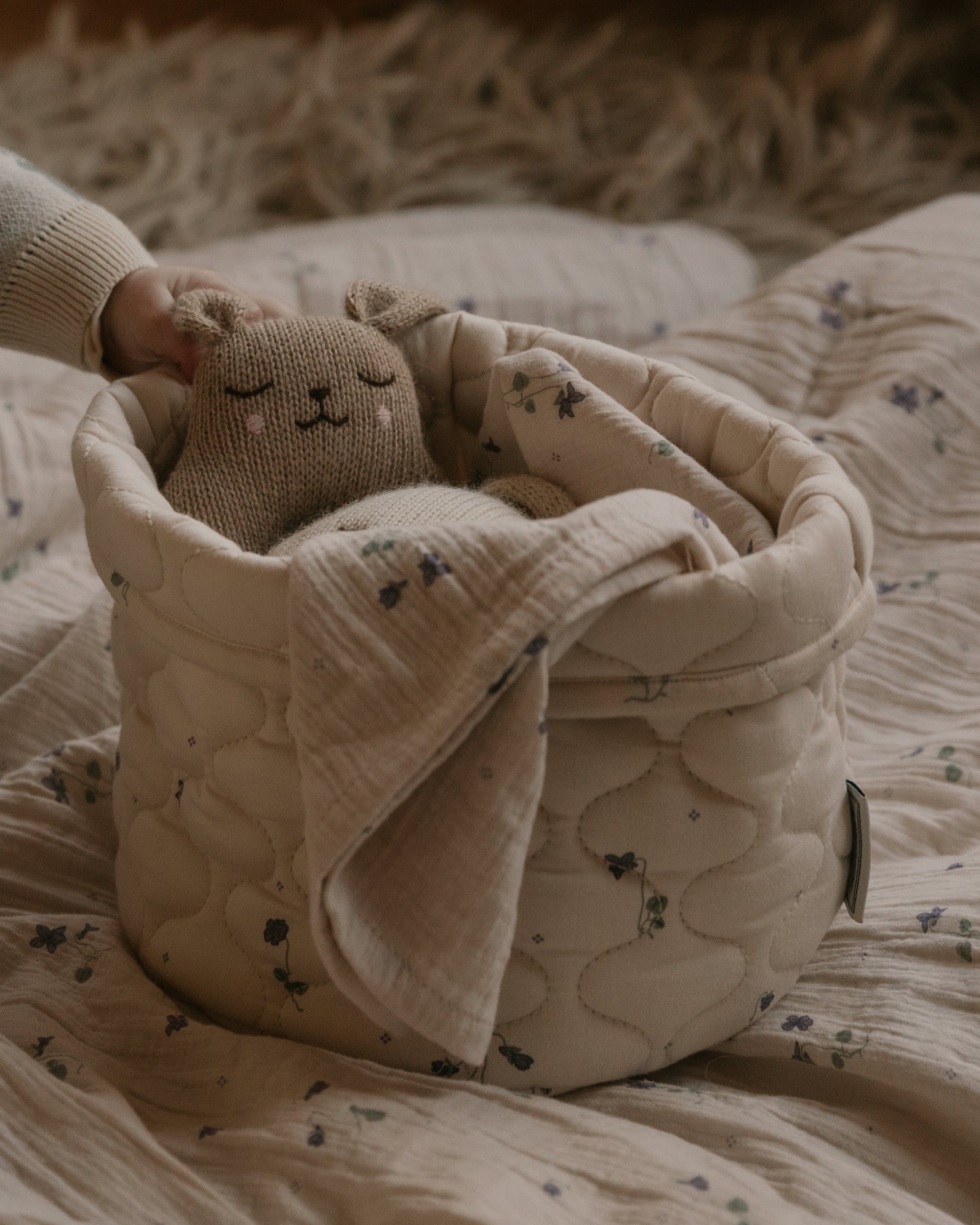 Satin Quilted Basket