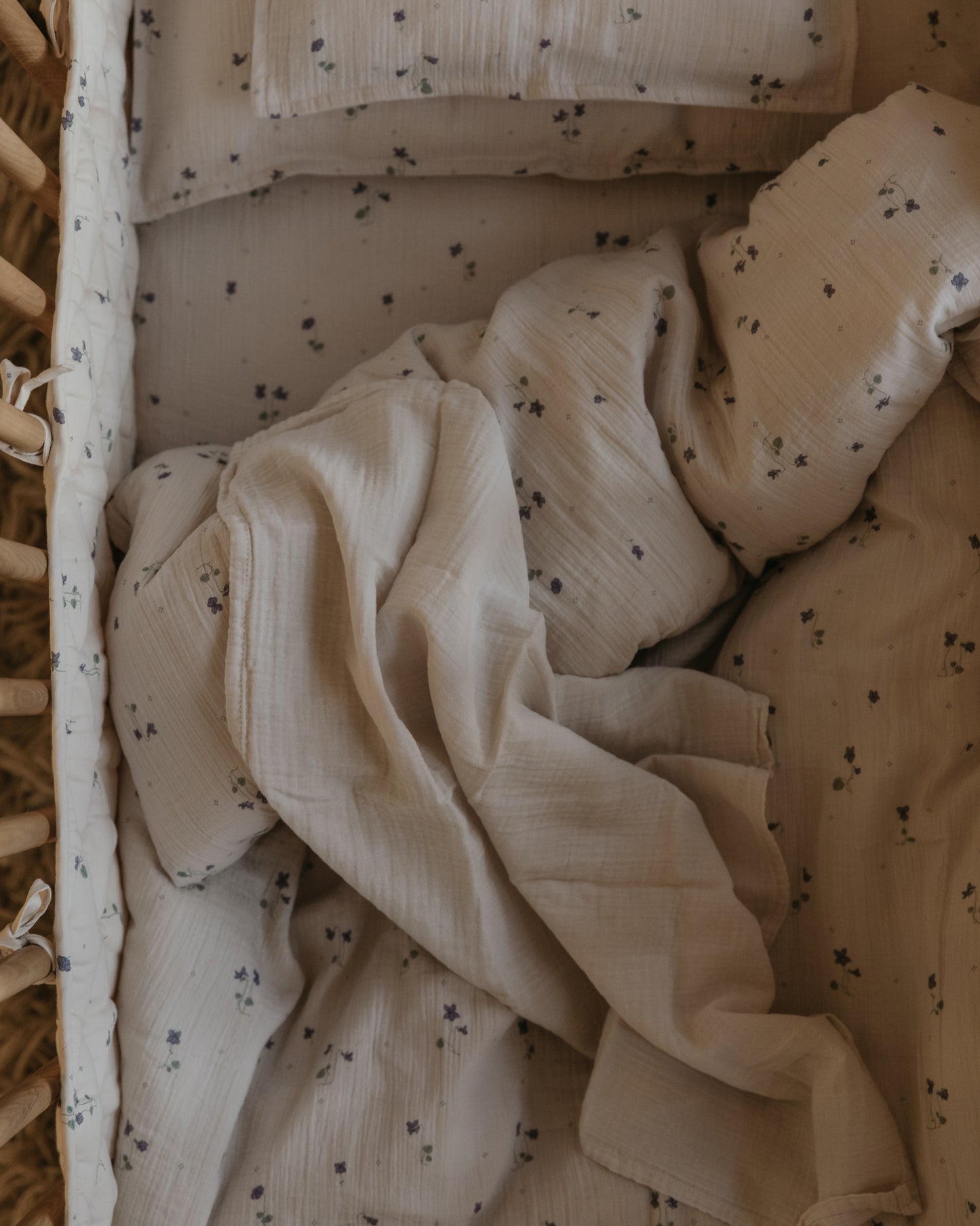 Satin Quilted Crib Bumper