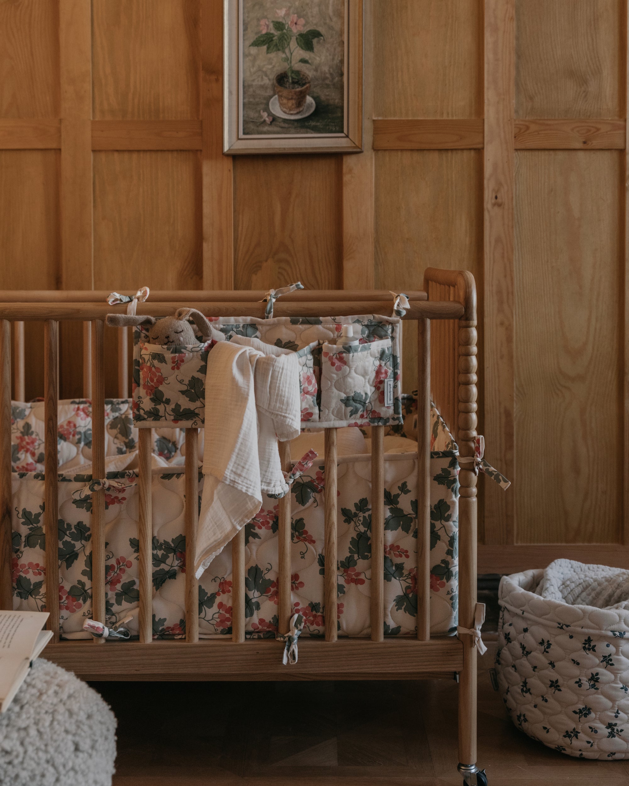  Image of Satin Quilted Basket