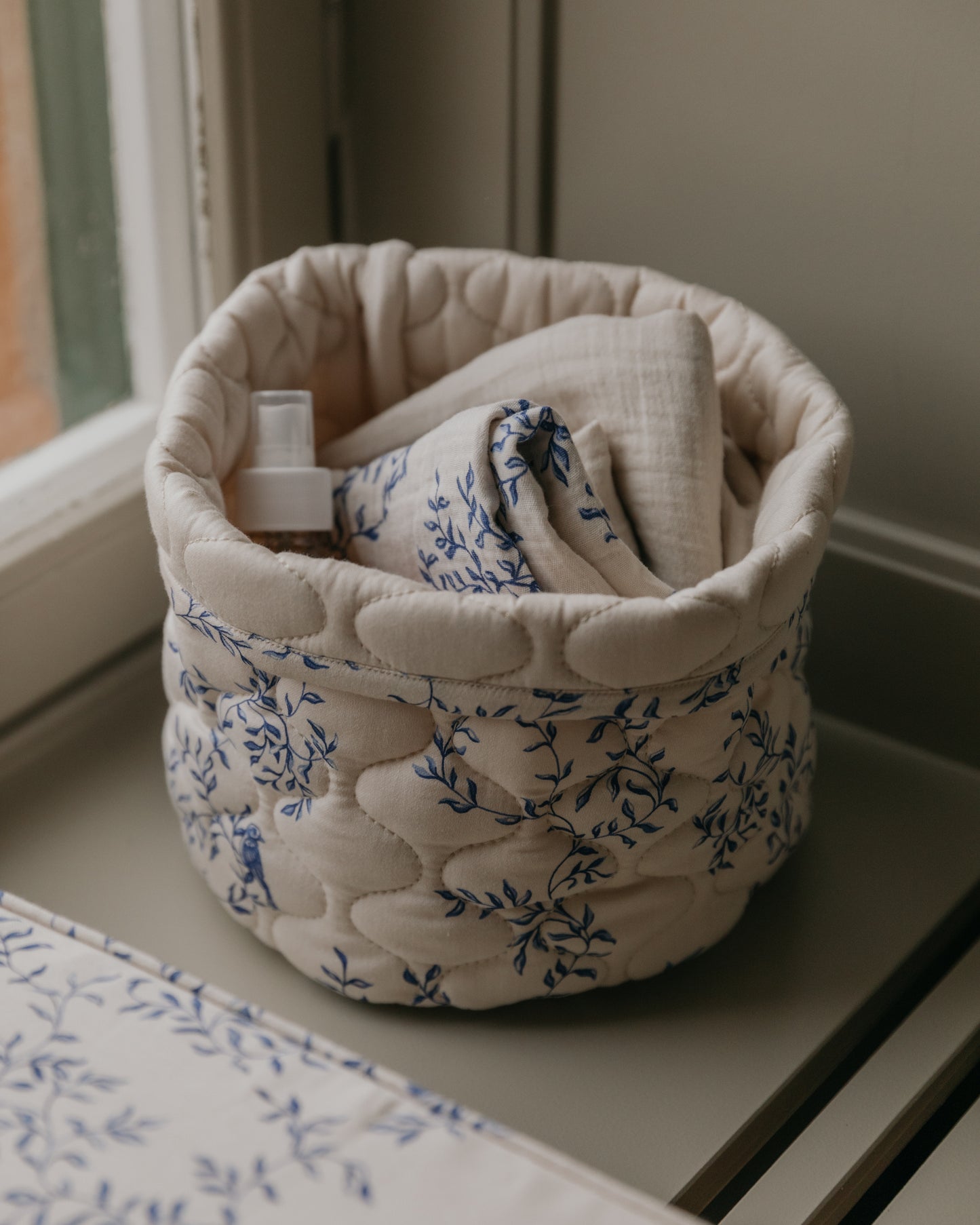 Satin Quilted Basket