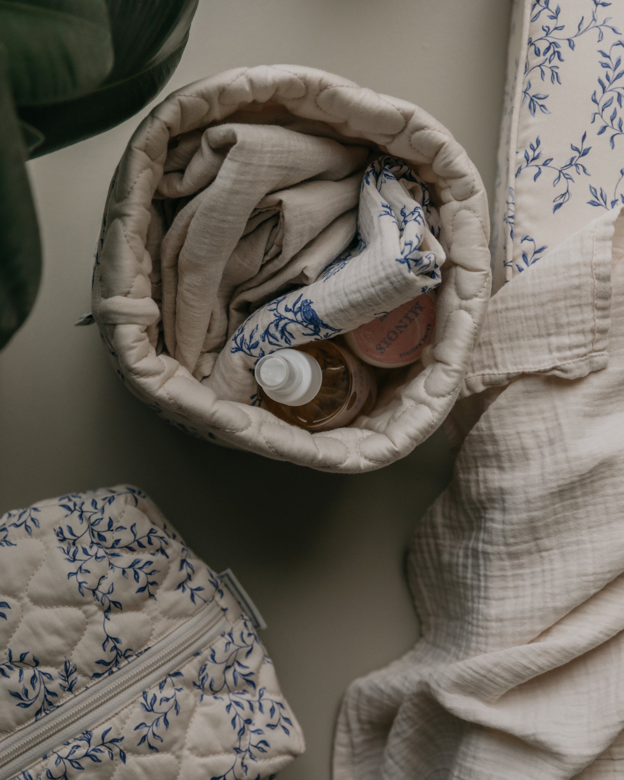 Image of Satin Quilted Basket
