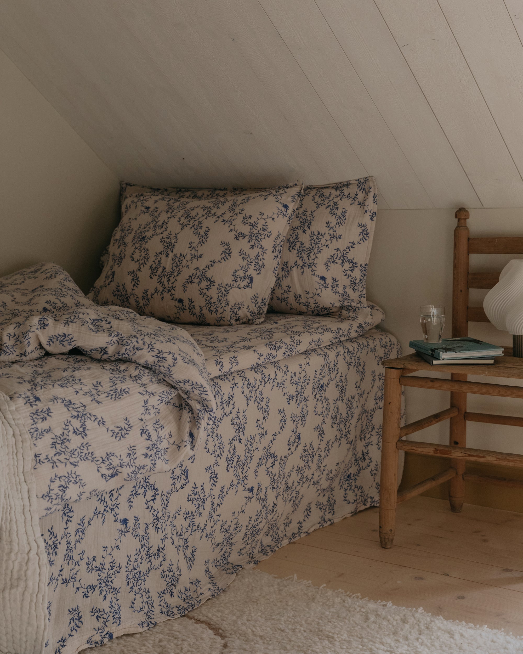  Image of Muslin Bed Skirt