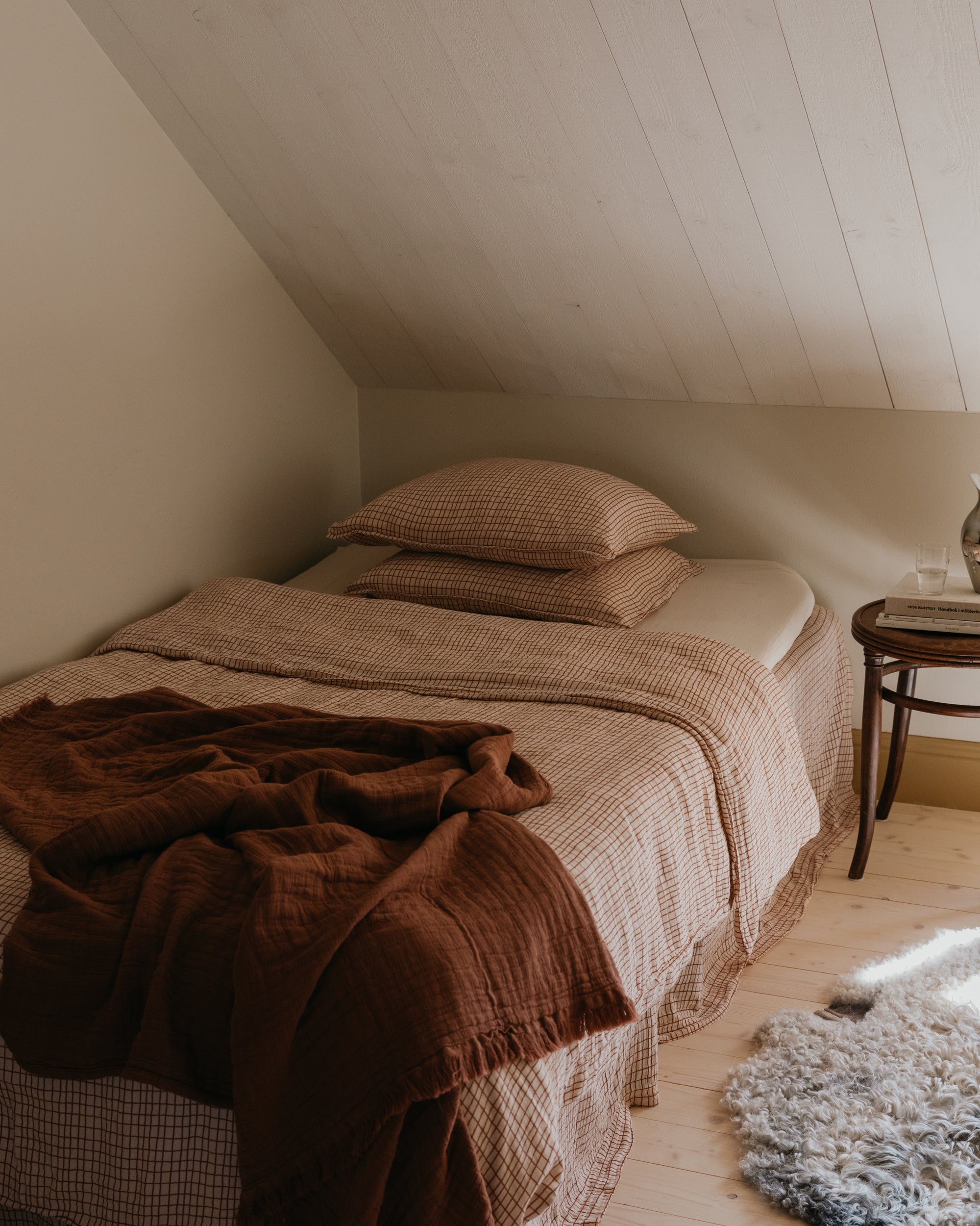  Image of Muslin Fitted Sheet Single