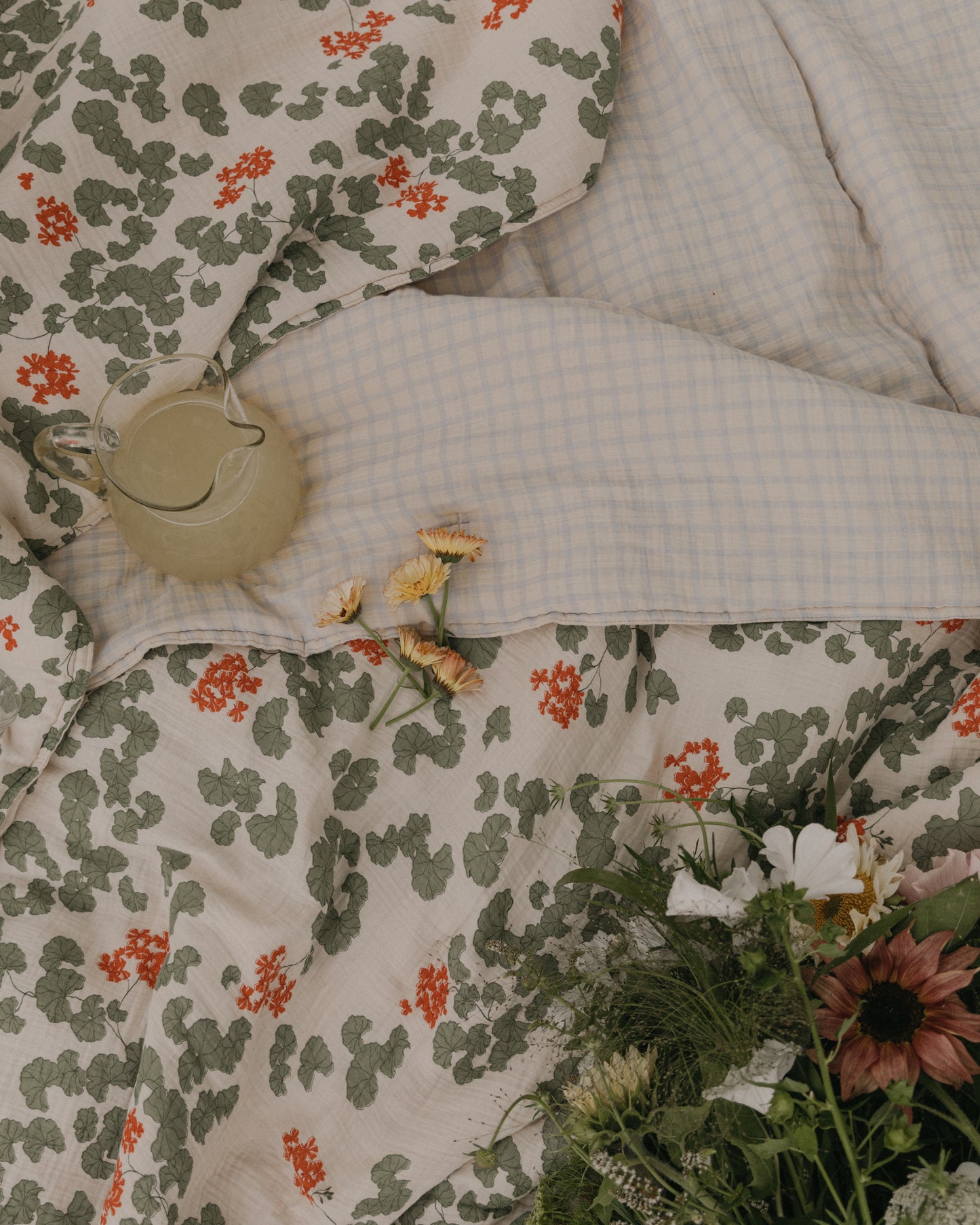 Muslin Vadderad Filt