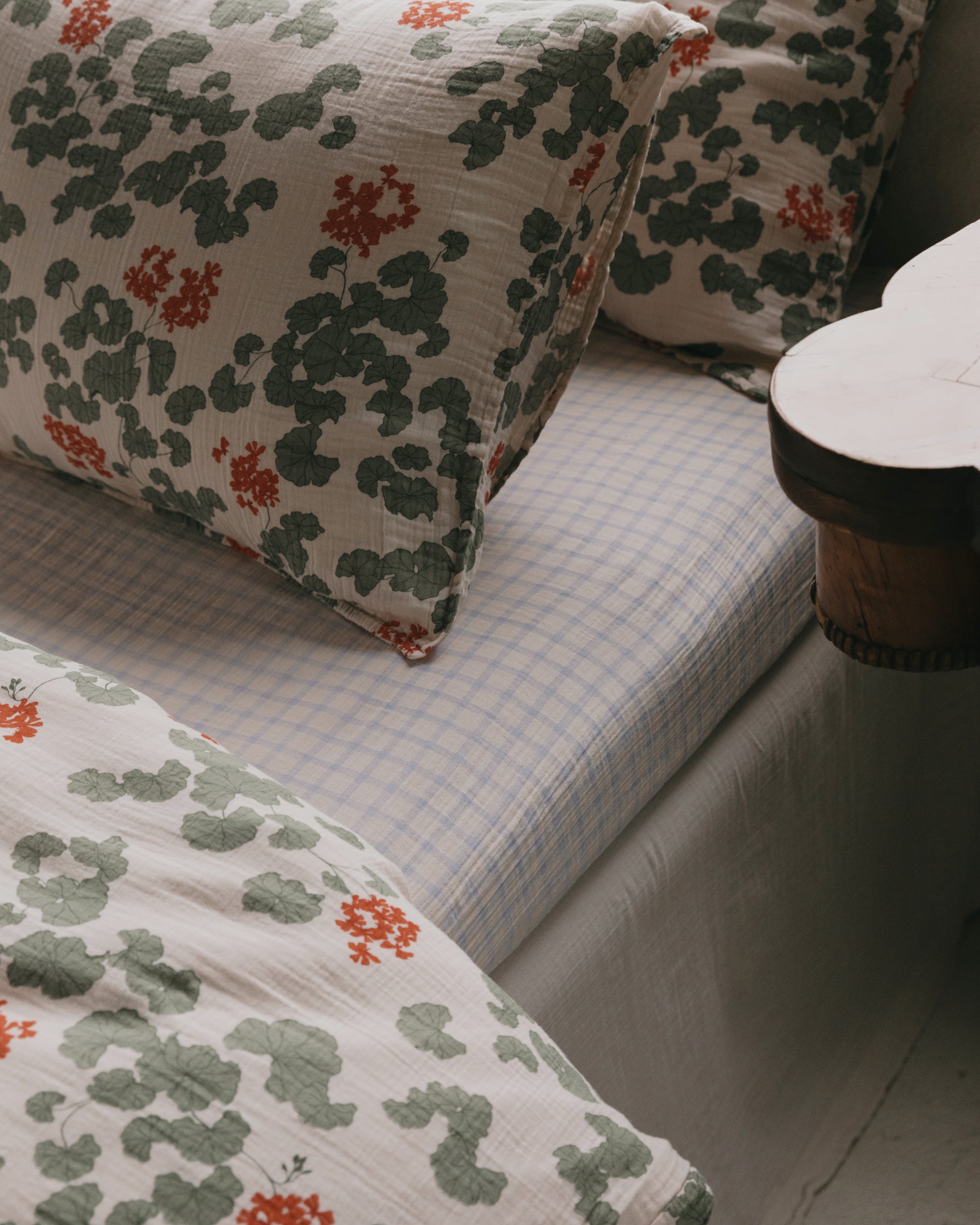  Image of Muslin Fitted Sheet Single