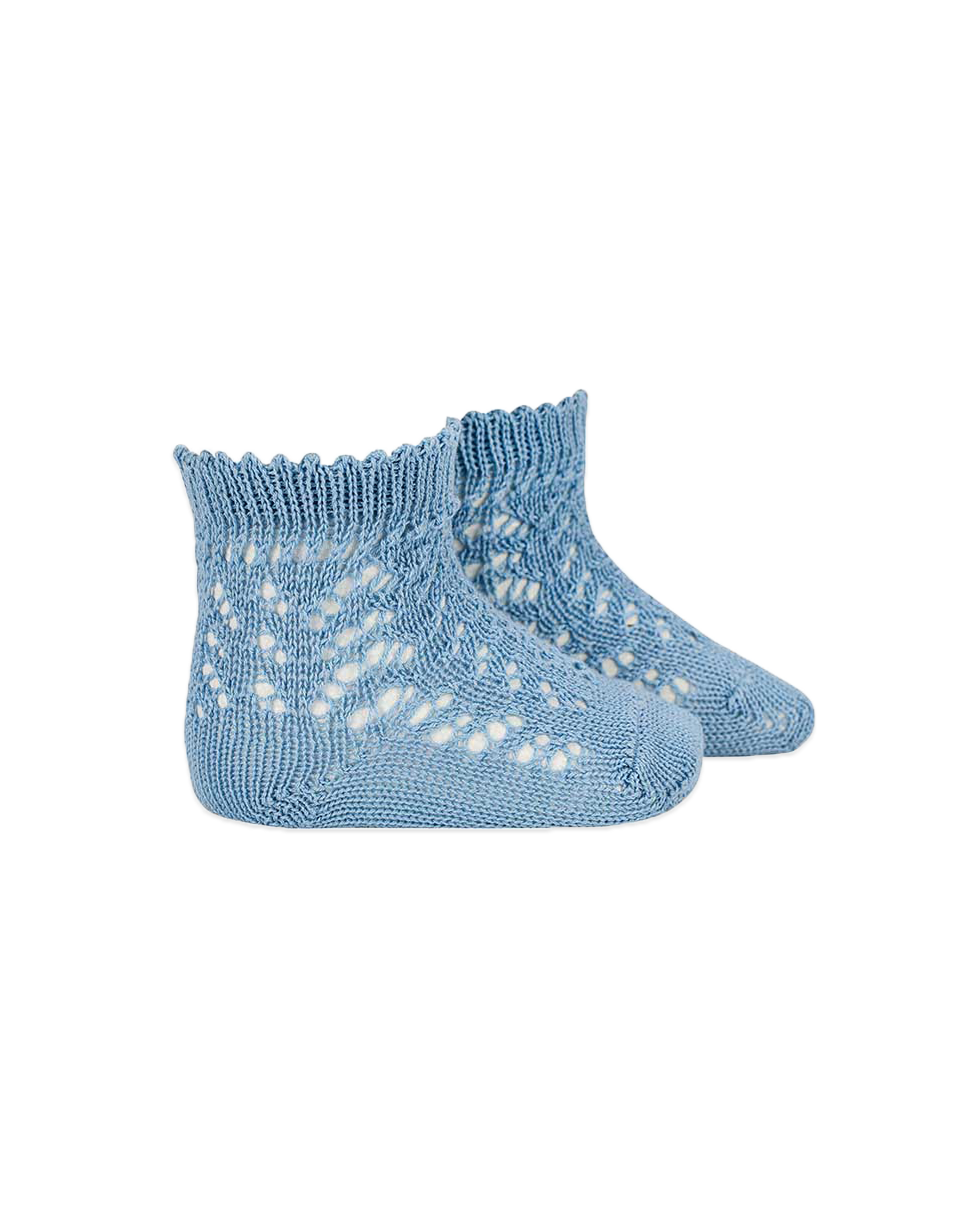  Image of Perle Cotton Openwork Socks Kids