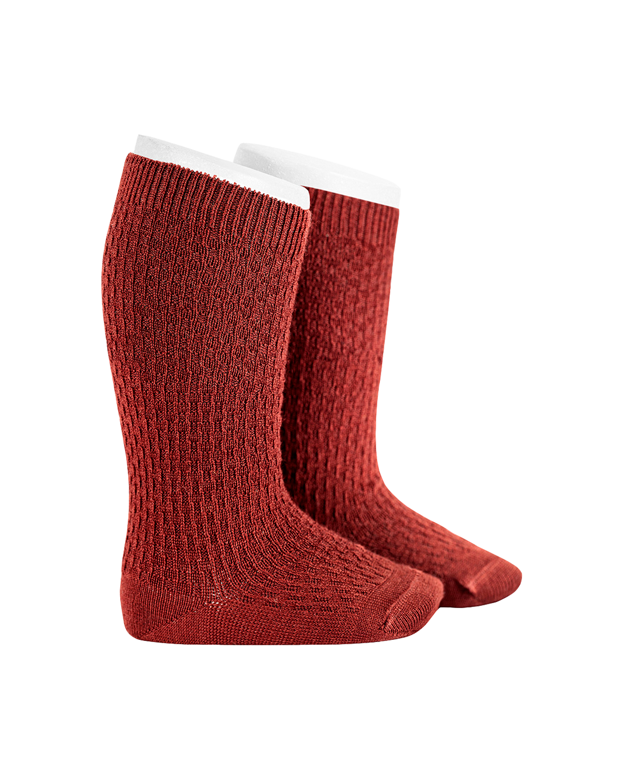  Image of Merino Wool-Blend Patterned Knee Socks Kids