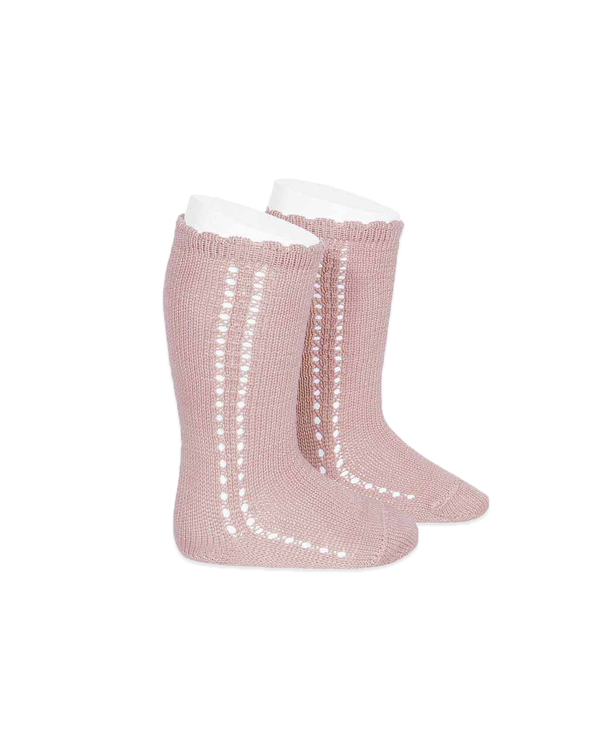  Image of Perle Knee-High Socks With Side Openwork Baby