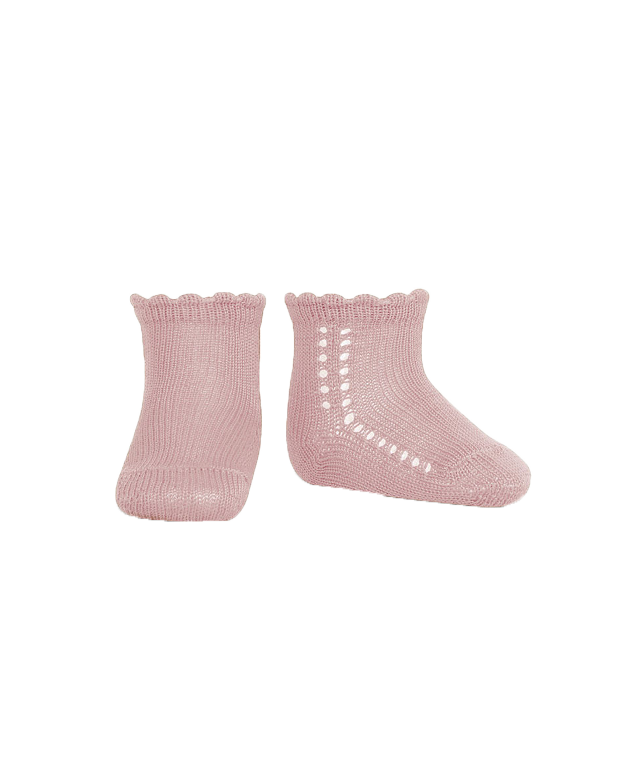  Image of Perle Cotton Socks With Side Openwork Baby