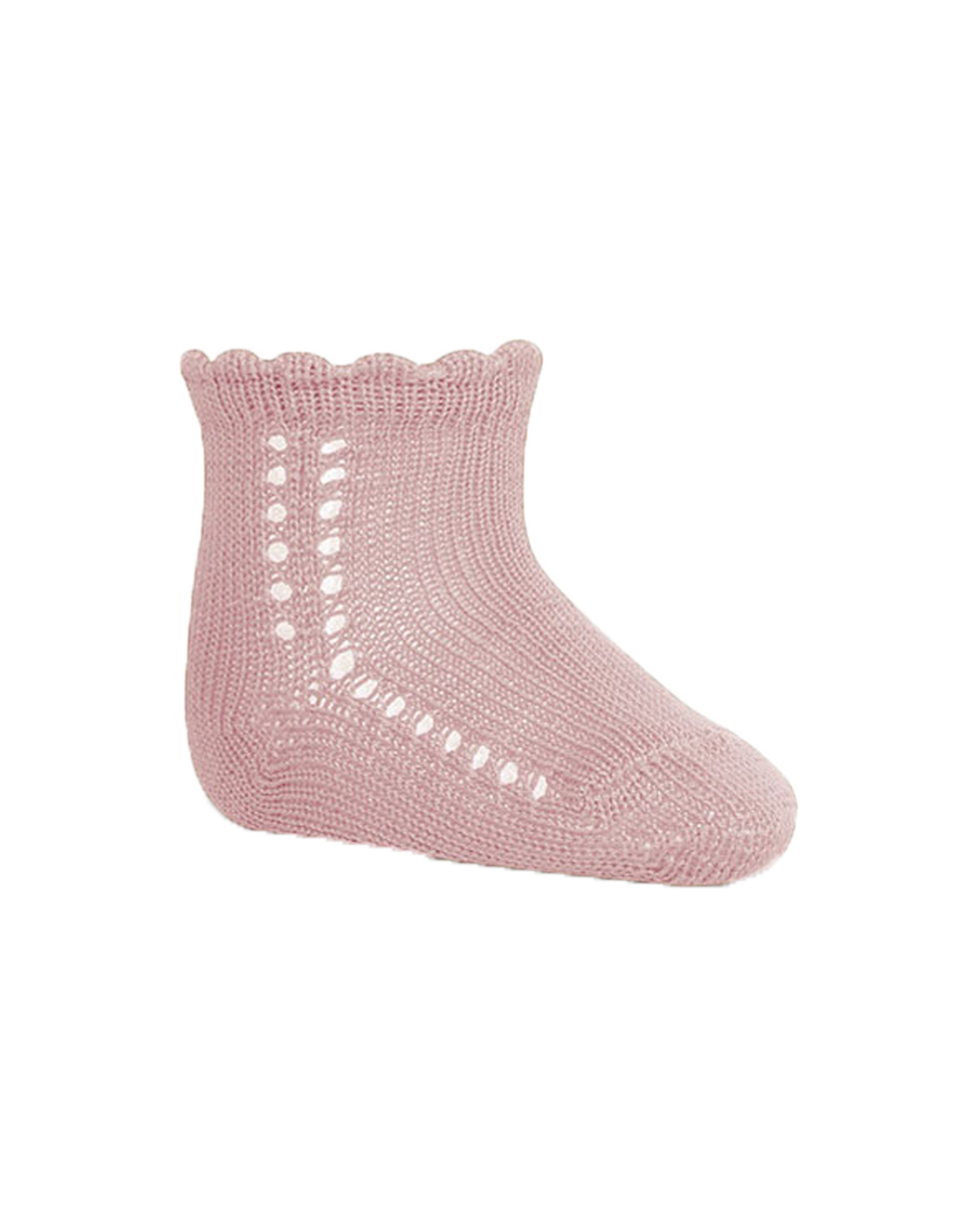  Image of Perle Cotton Socks With Side Openwork Baby