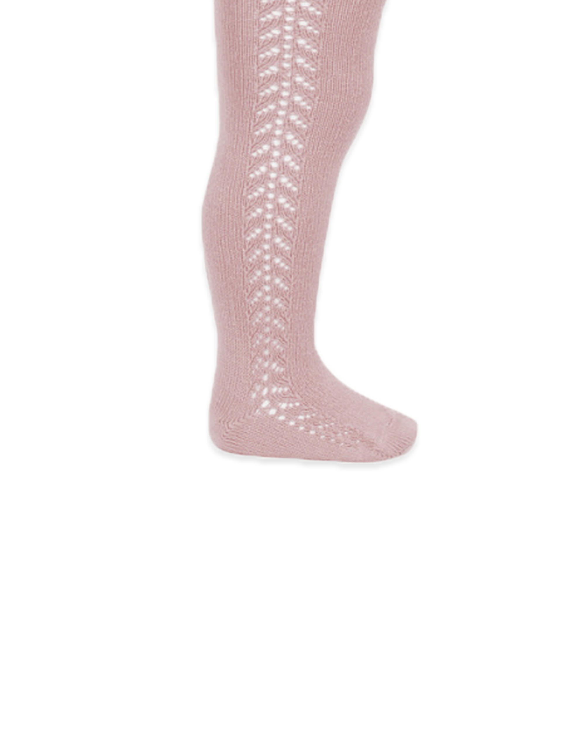  Image of Warm Cotton Tights With Side Openwork Baby