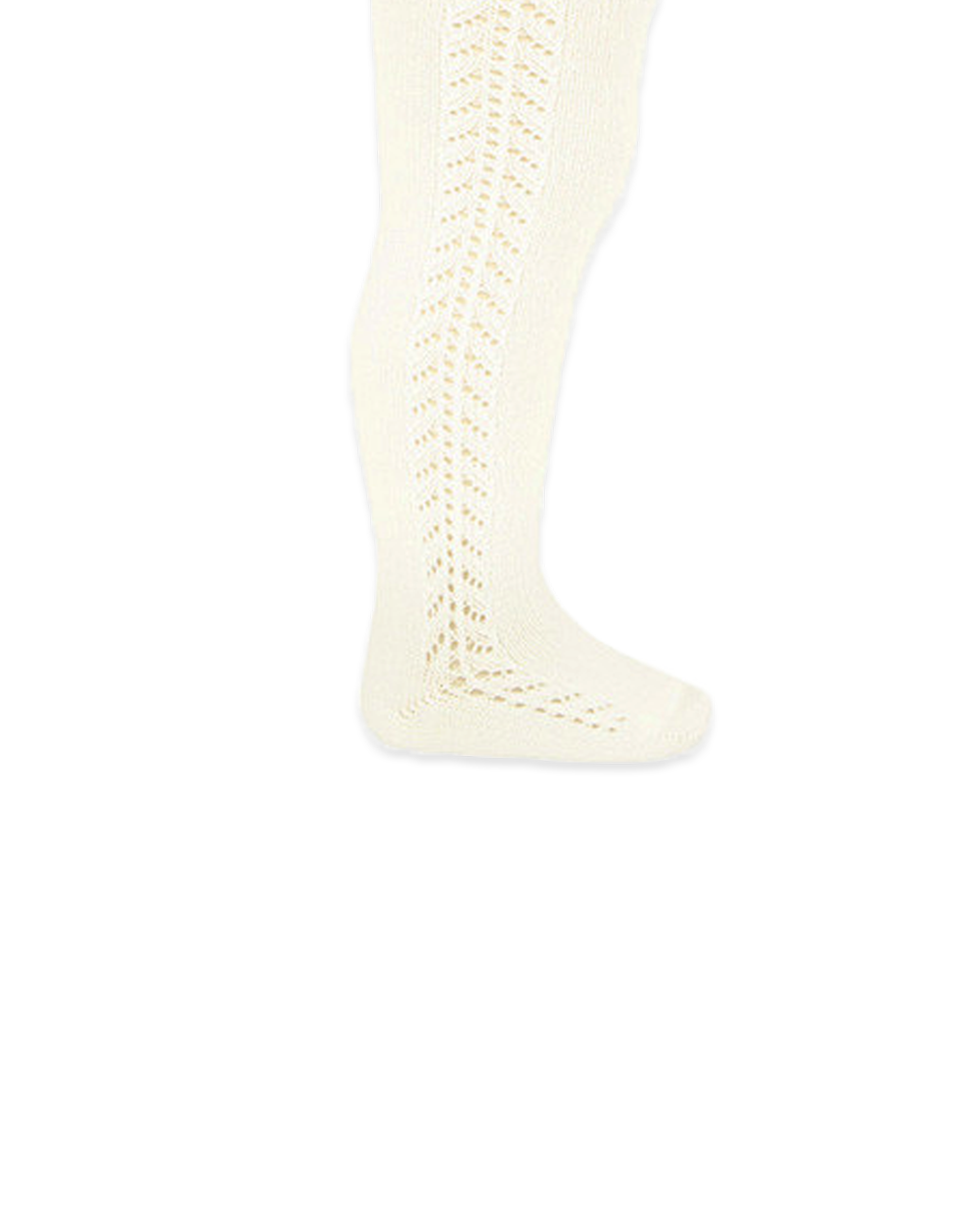  Image of Warm Cotton Tights With Side Openwork Kids