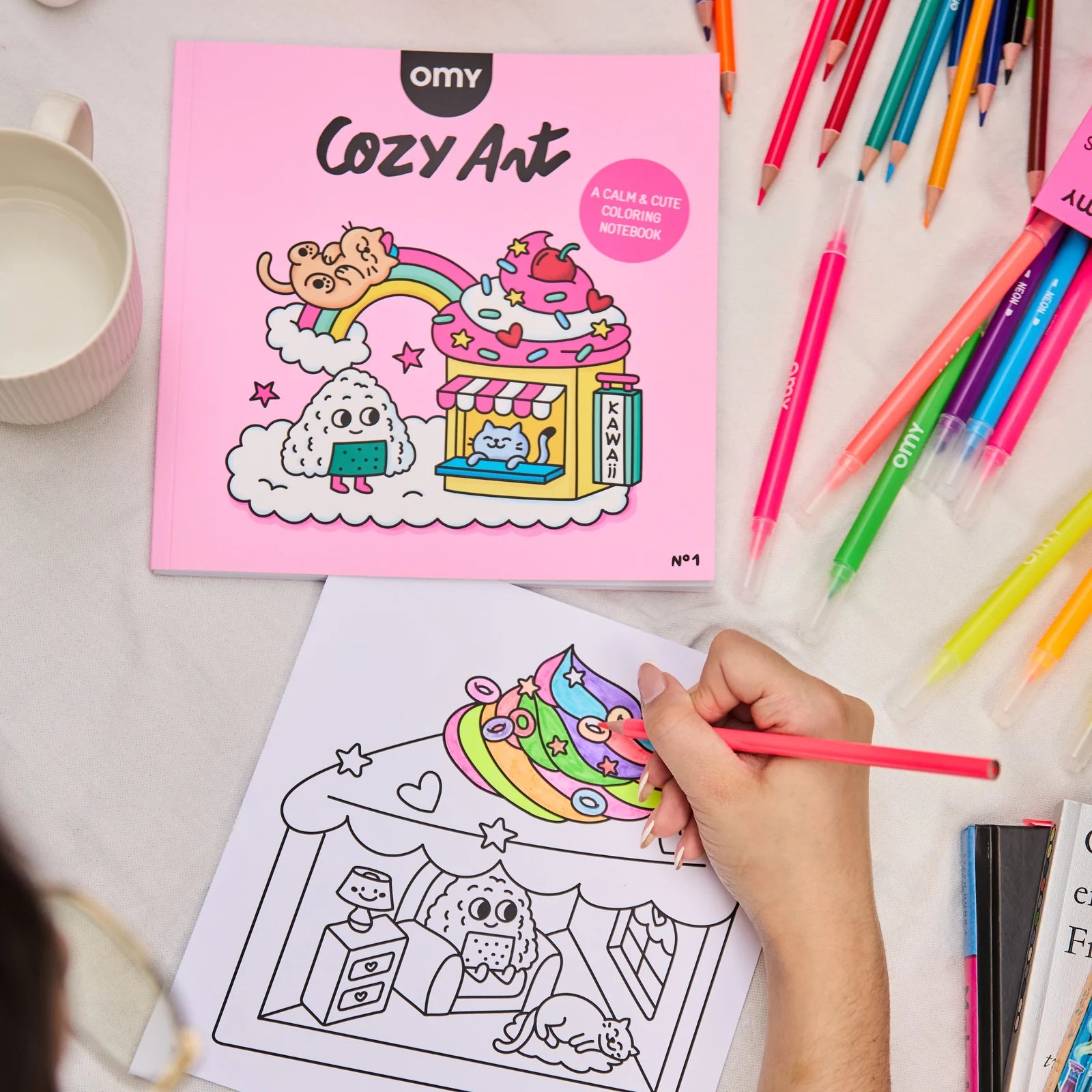 OMY - Cozy Coloring Book - Kawaii