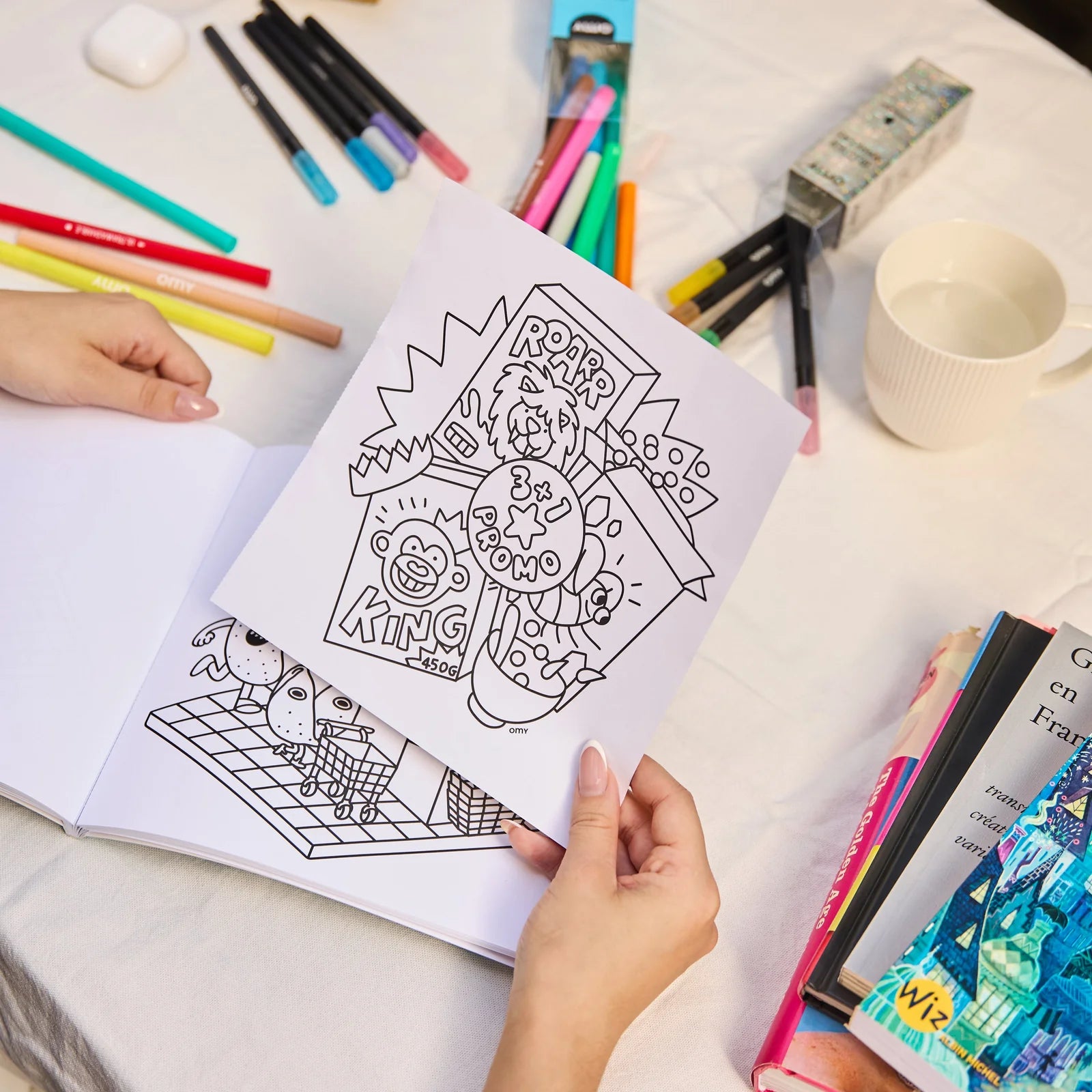 OMY - Cozy Coloring Book - Supermarket