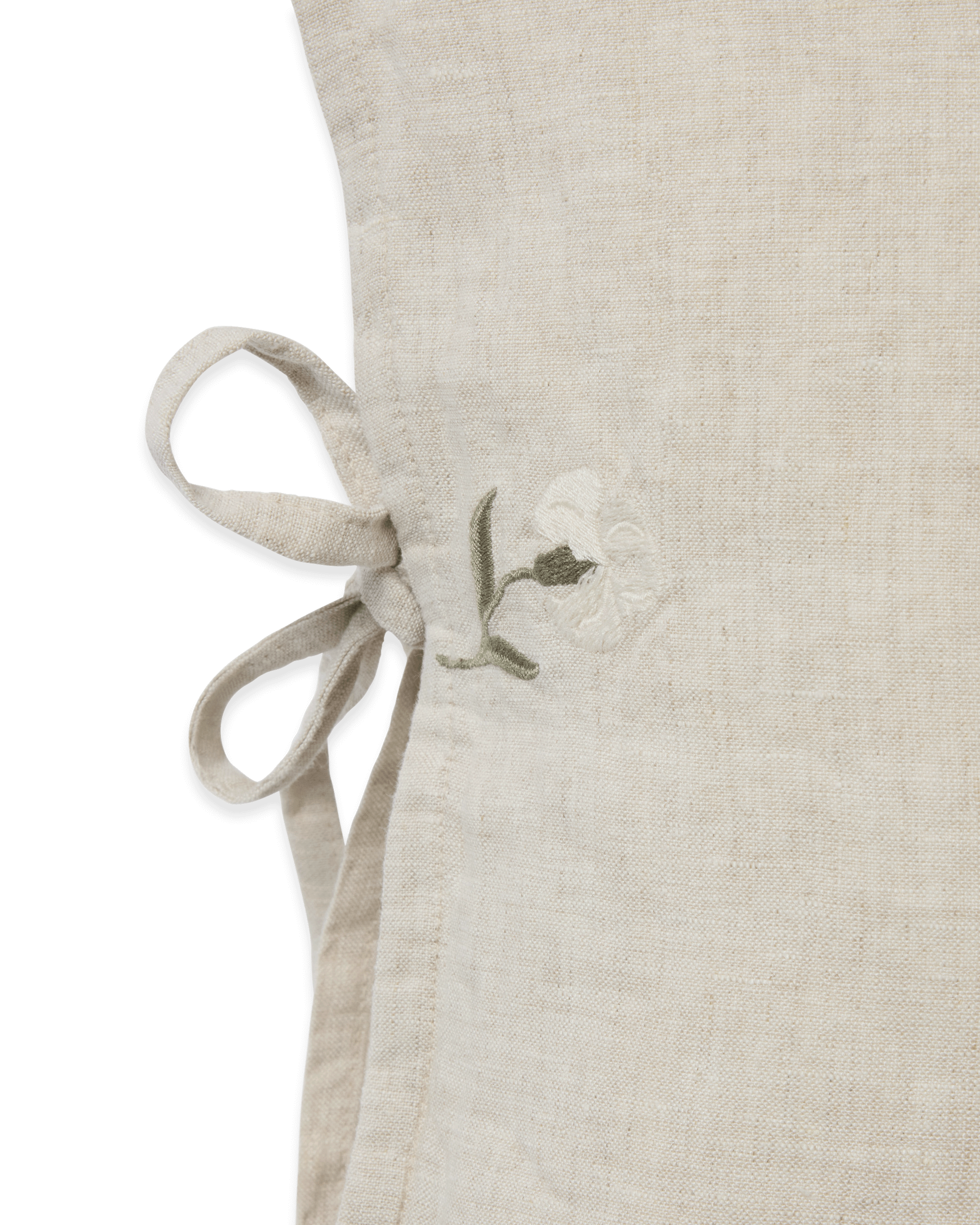 Embroidered Linen Pillowcase