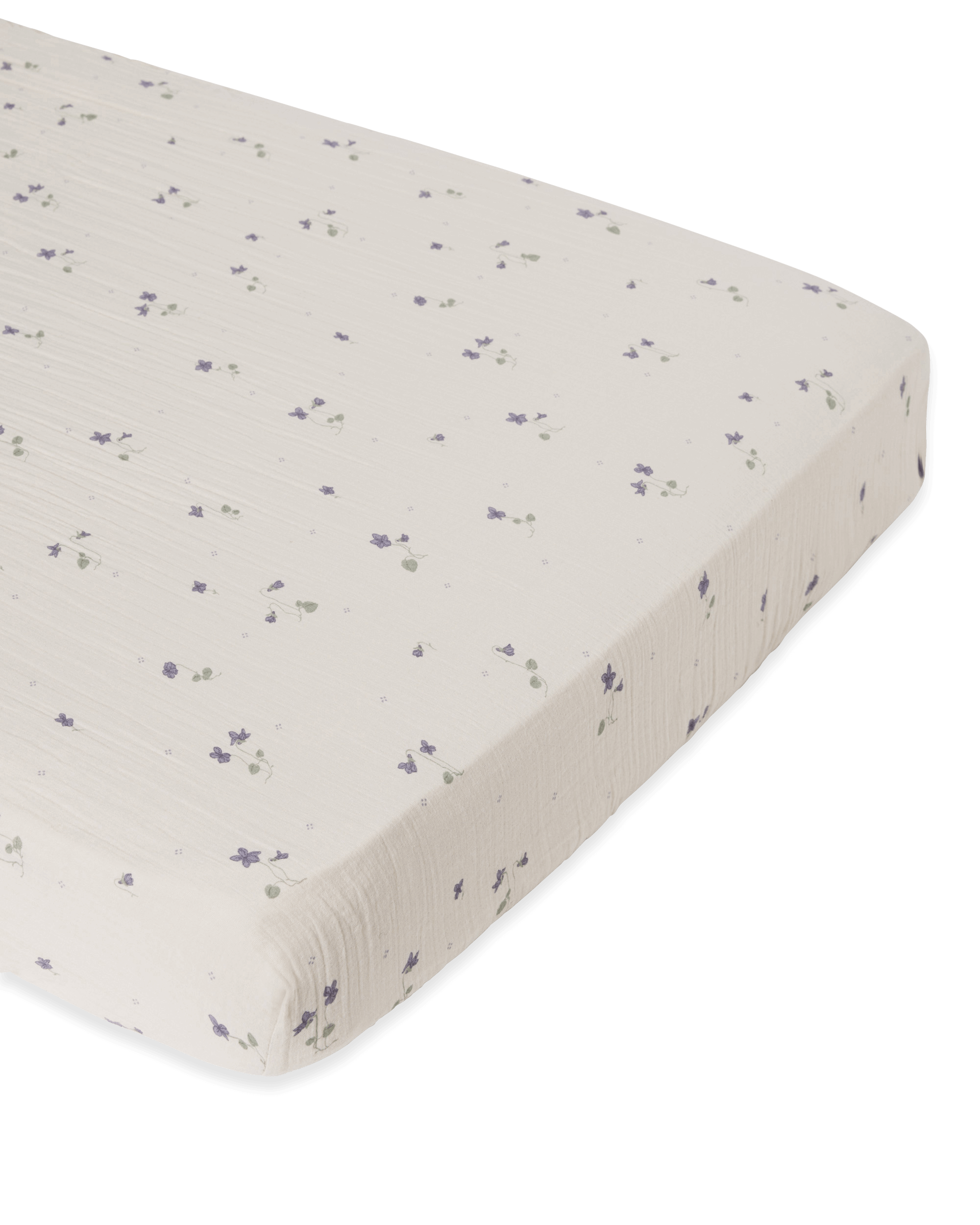  Image of Muslin Fitted Sheet Double