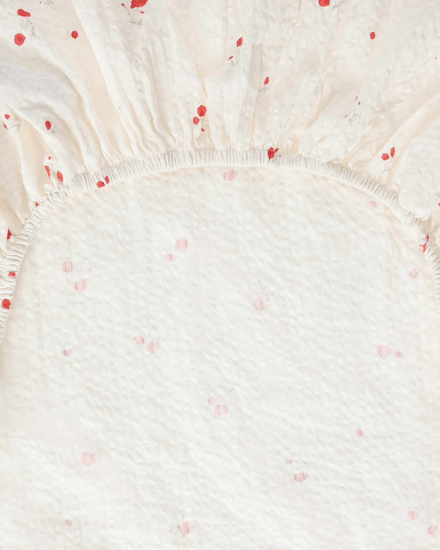 Seersucker Fitted Sheet Single