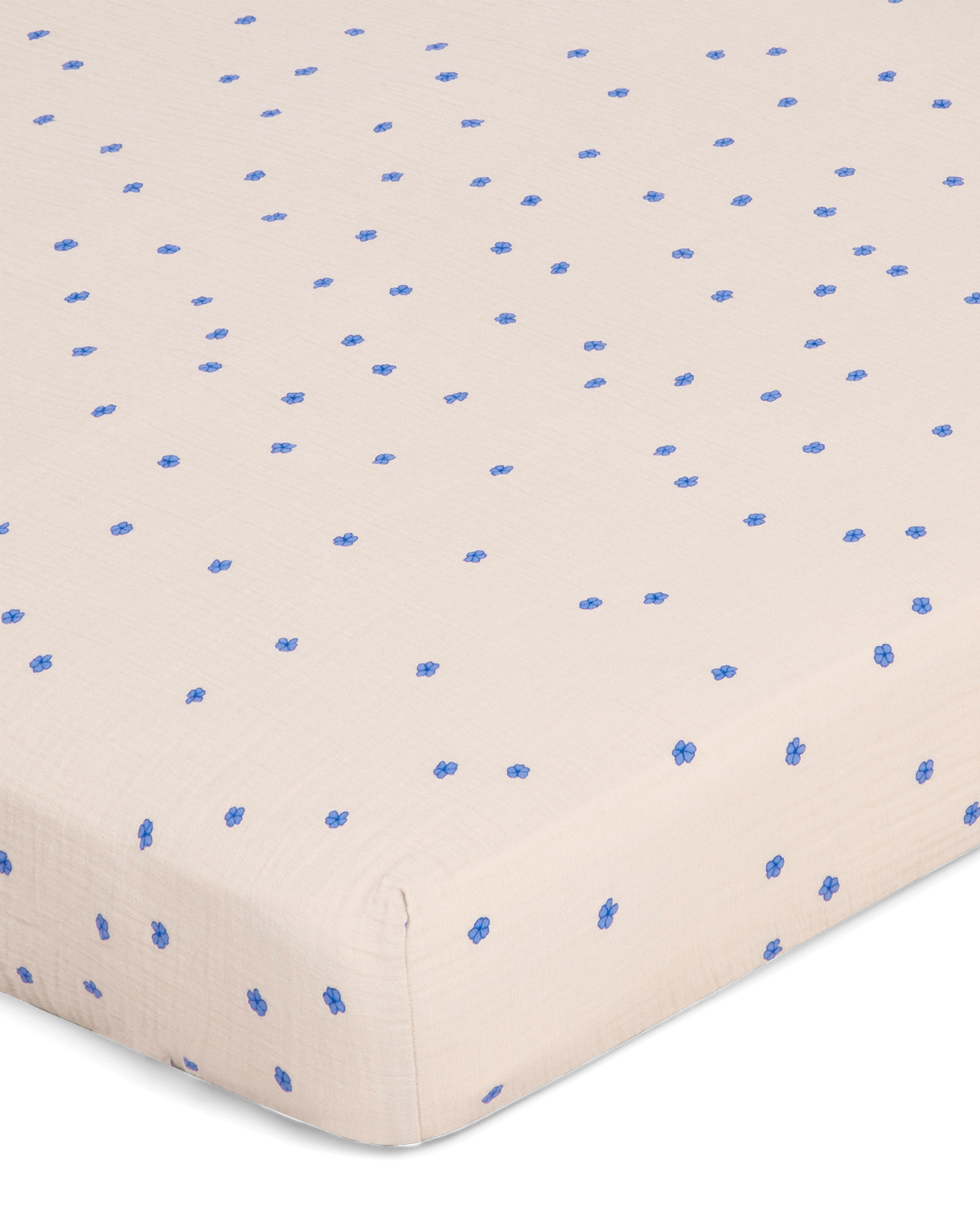  Image of Muslin Fitted Sheet Junior