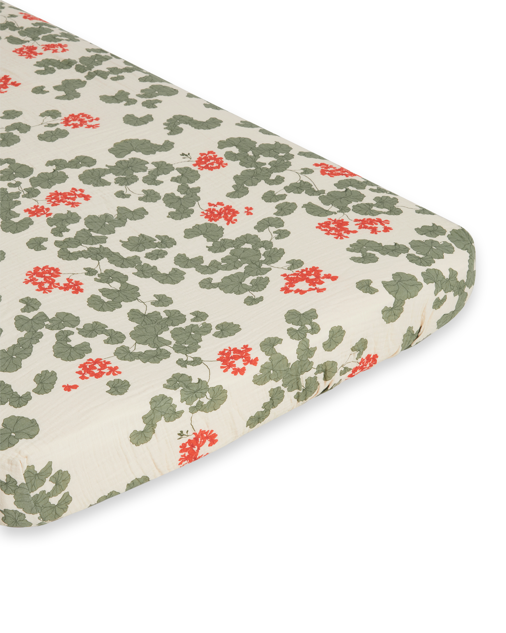  Image of Muslin Fitted Sheet Junior
