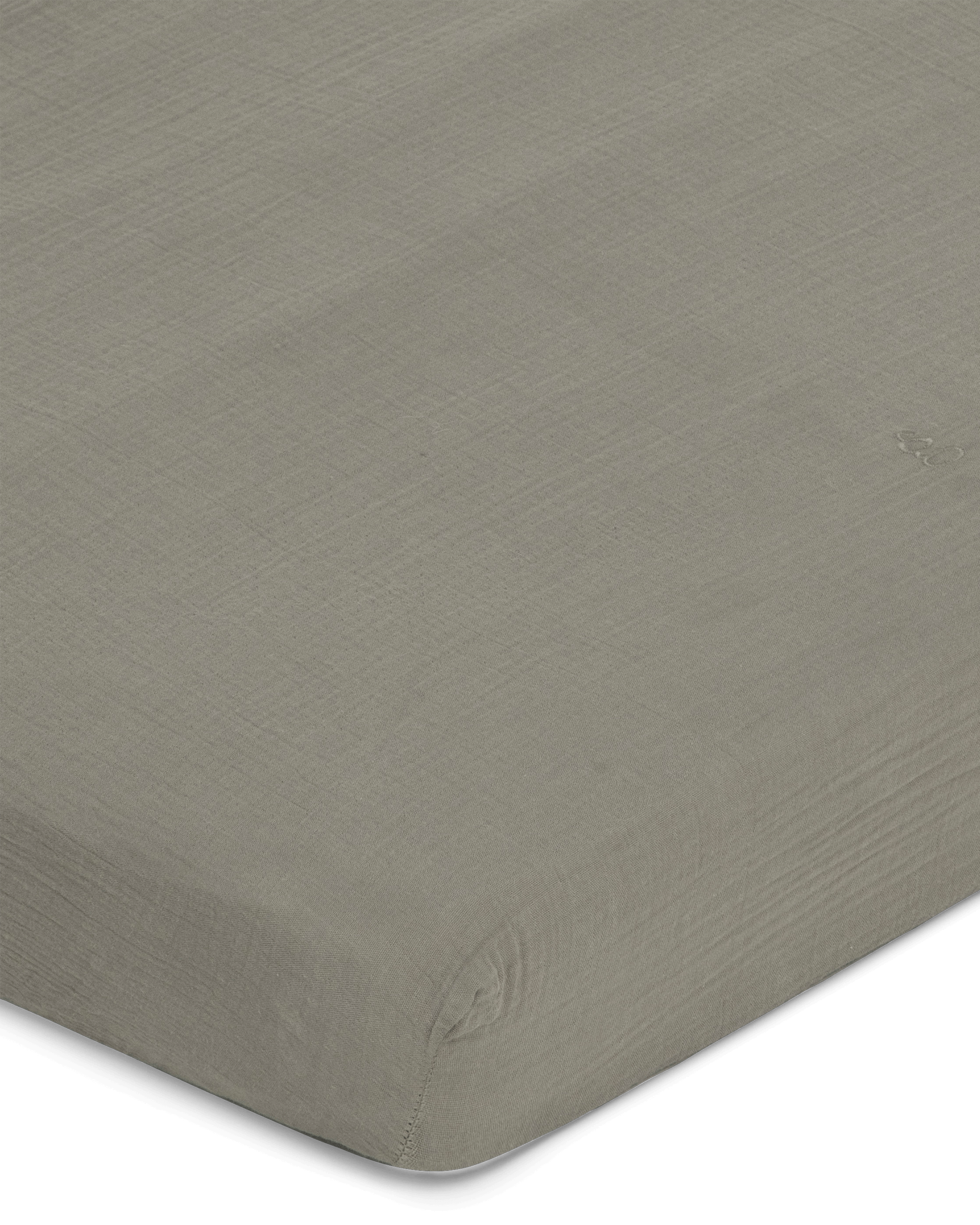  Image of Muslin Fitted Sheet Junior