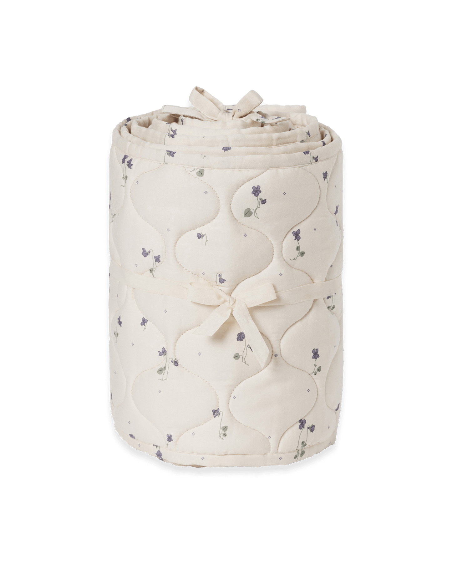 Satin Quiltat Spjälsängsskydd