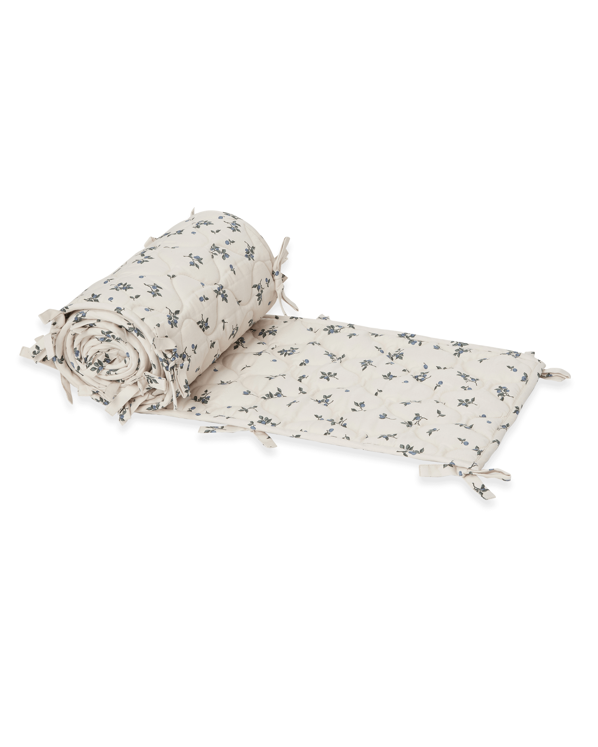 Image of Satin Quilted Crib Bumper