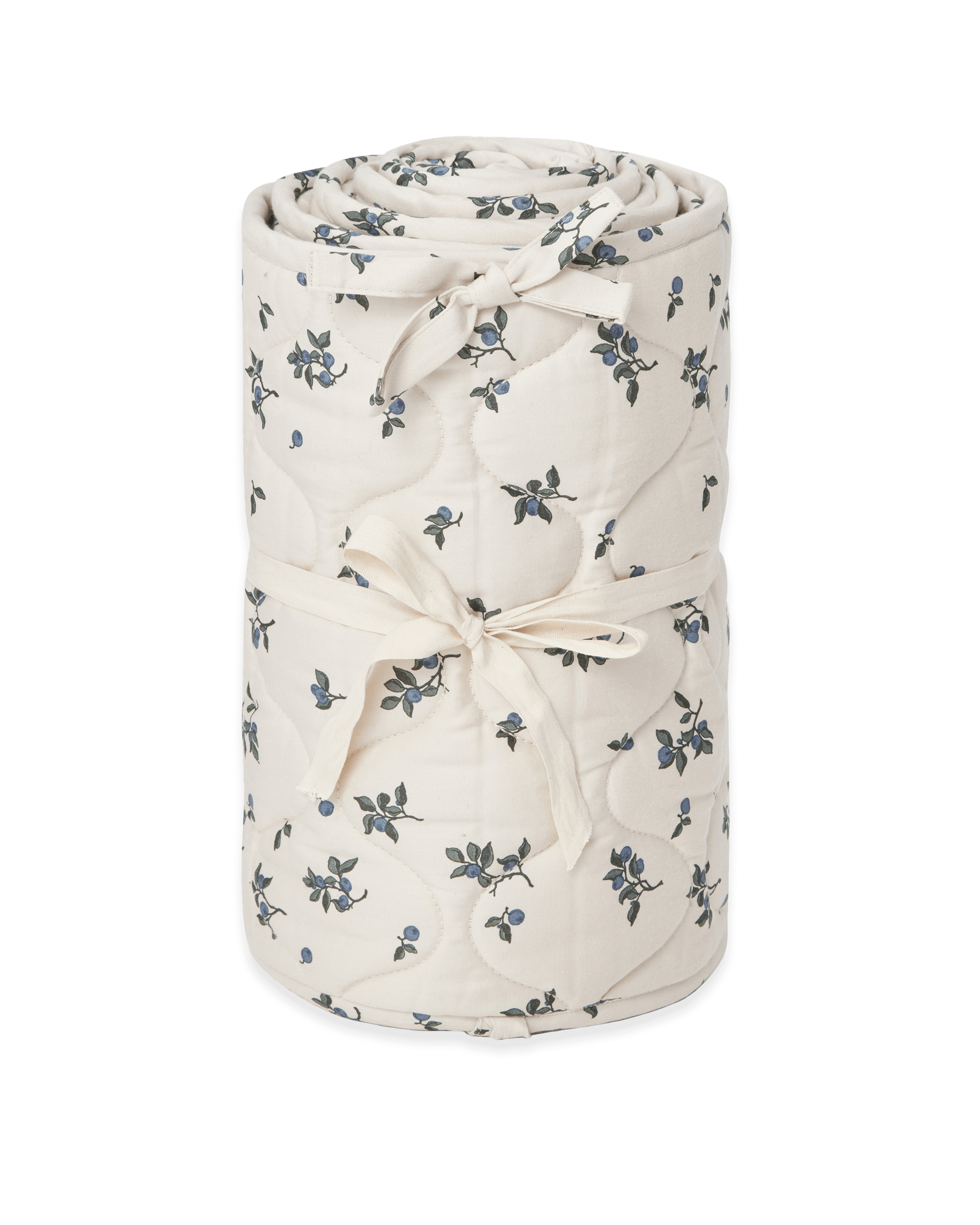  Image of Satin Quilted Crib Bumper