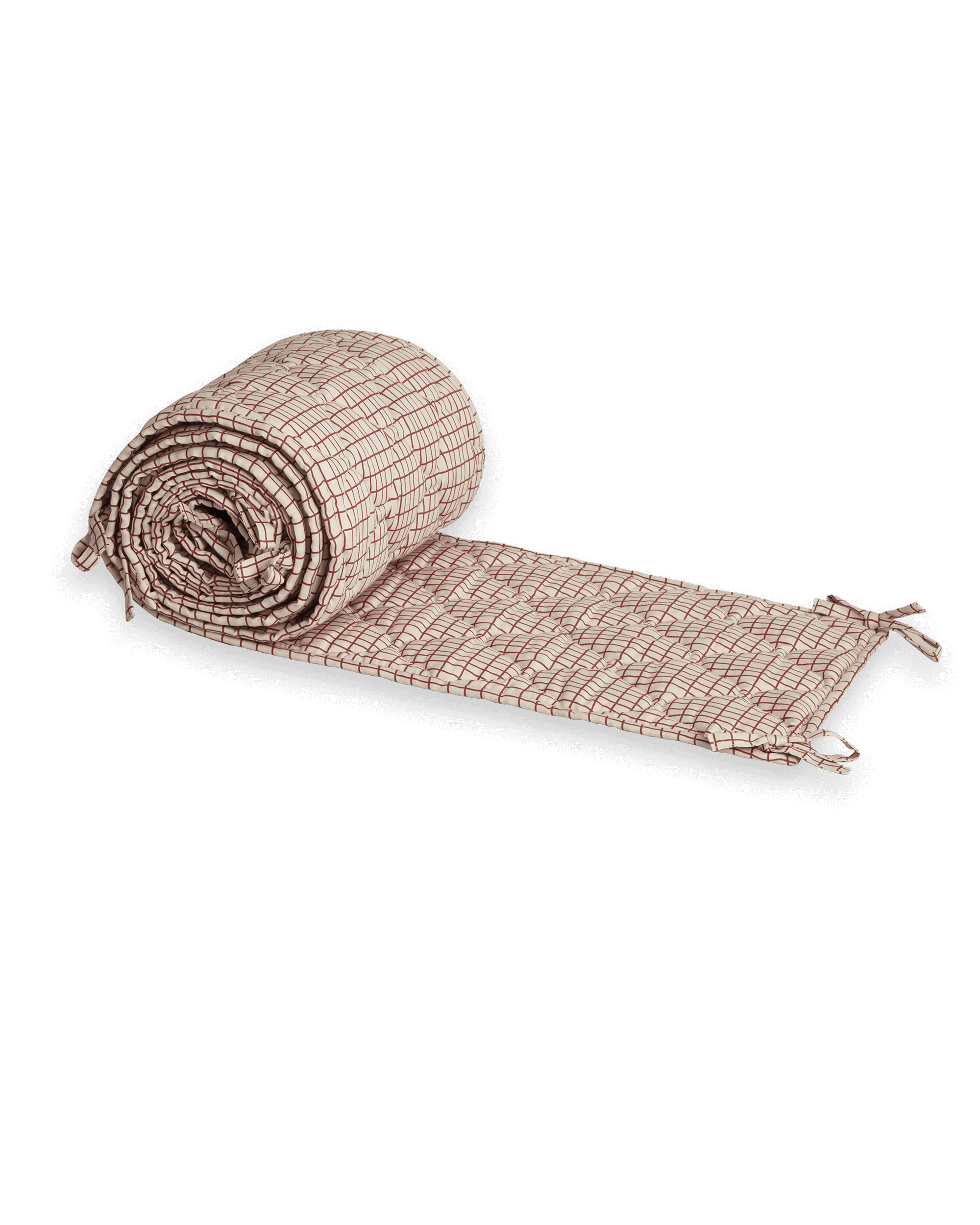  Image of Satin Quilted Crib Bumper