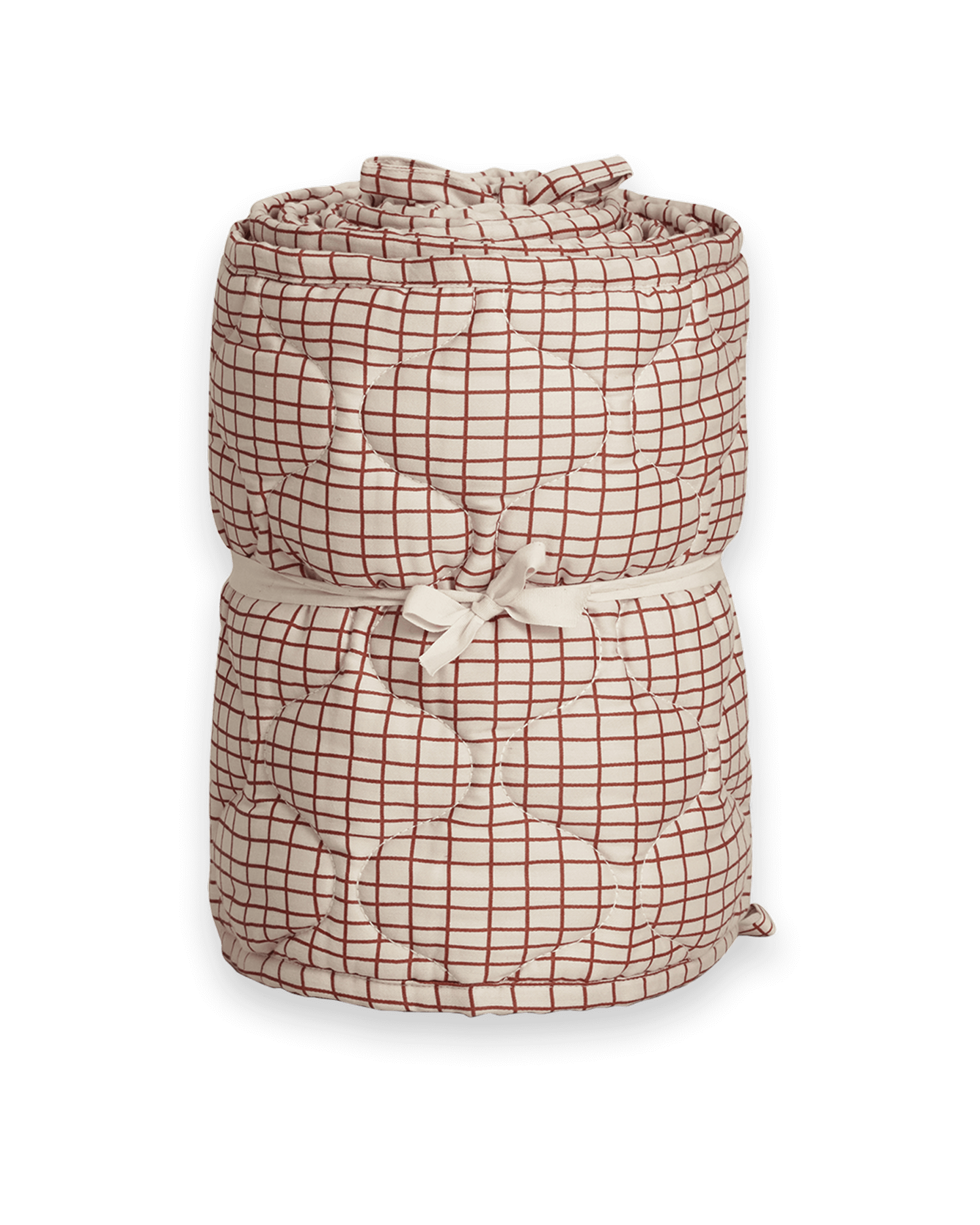  Image of Satin Quilted Crib Bumper