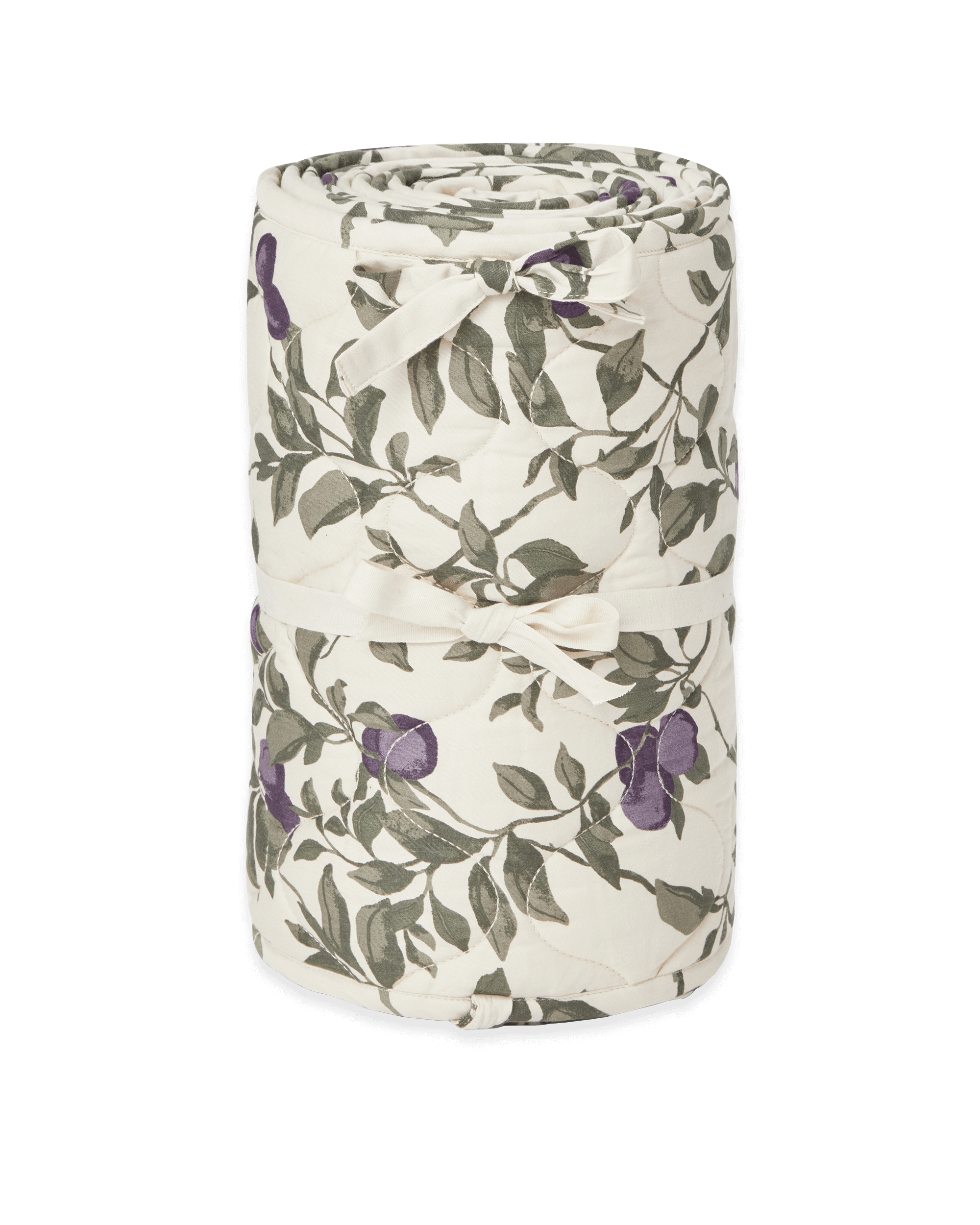  Image of Satin Quilted Crib Bumper