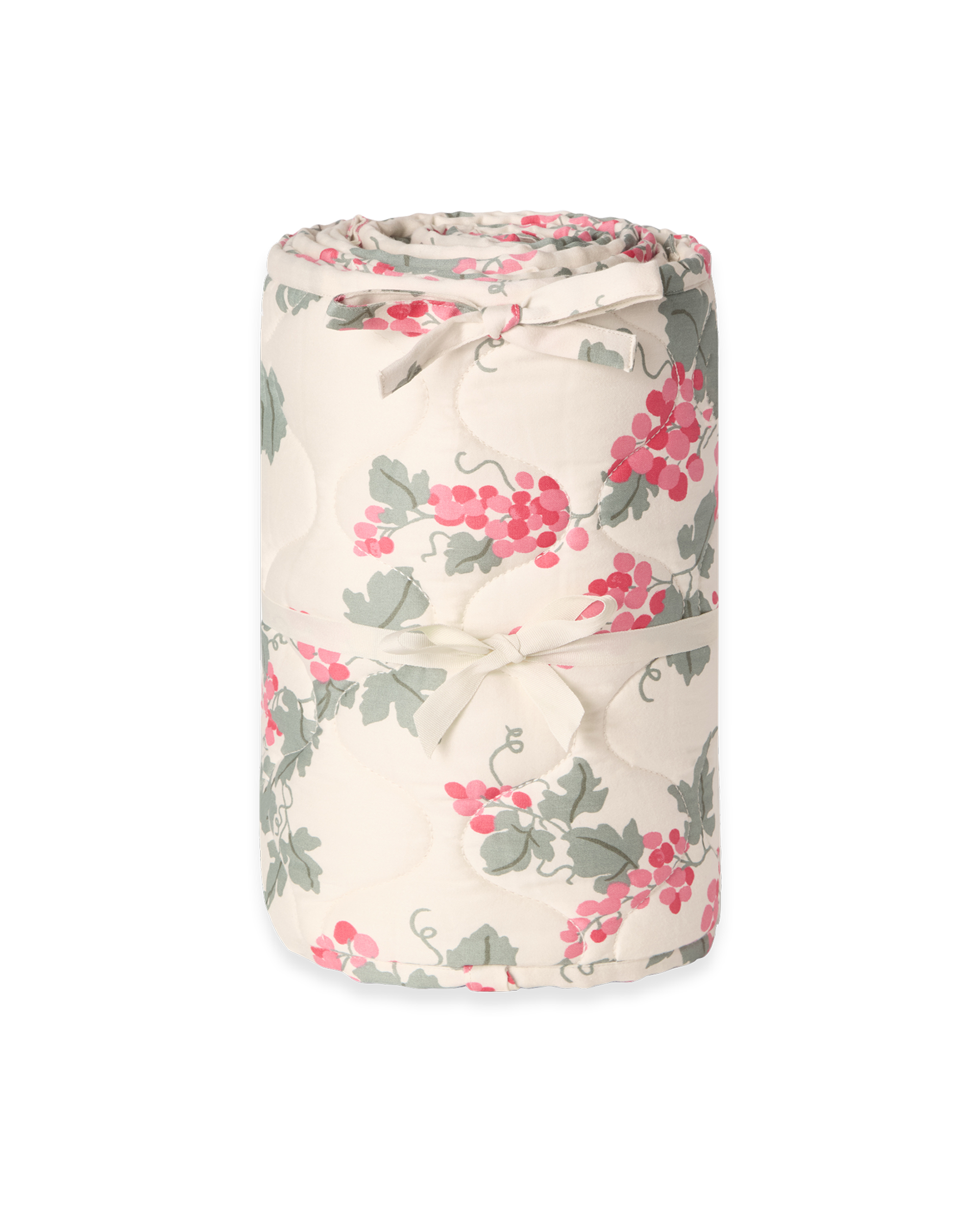 Satin Quilted Crib Bumper