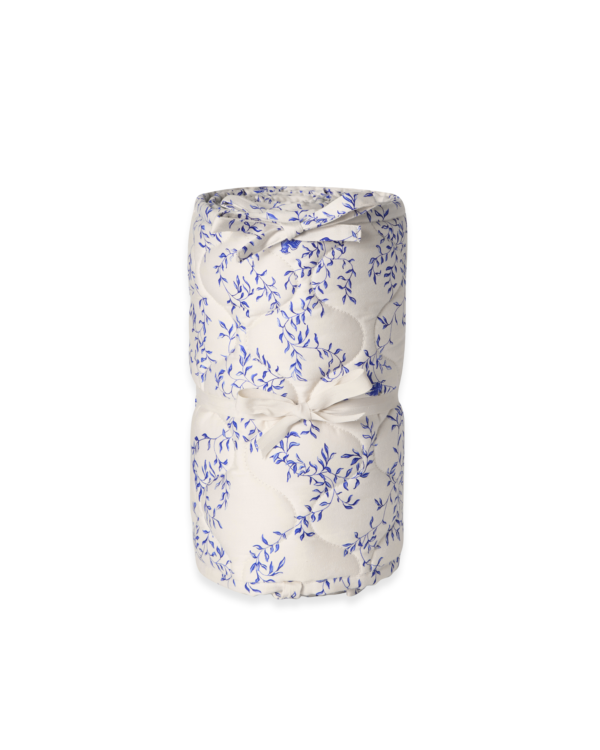  Image of Satin Quilted Crib Bumper